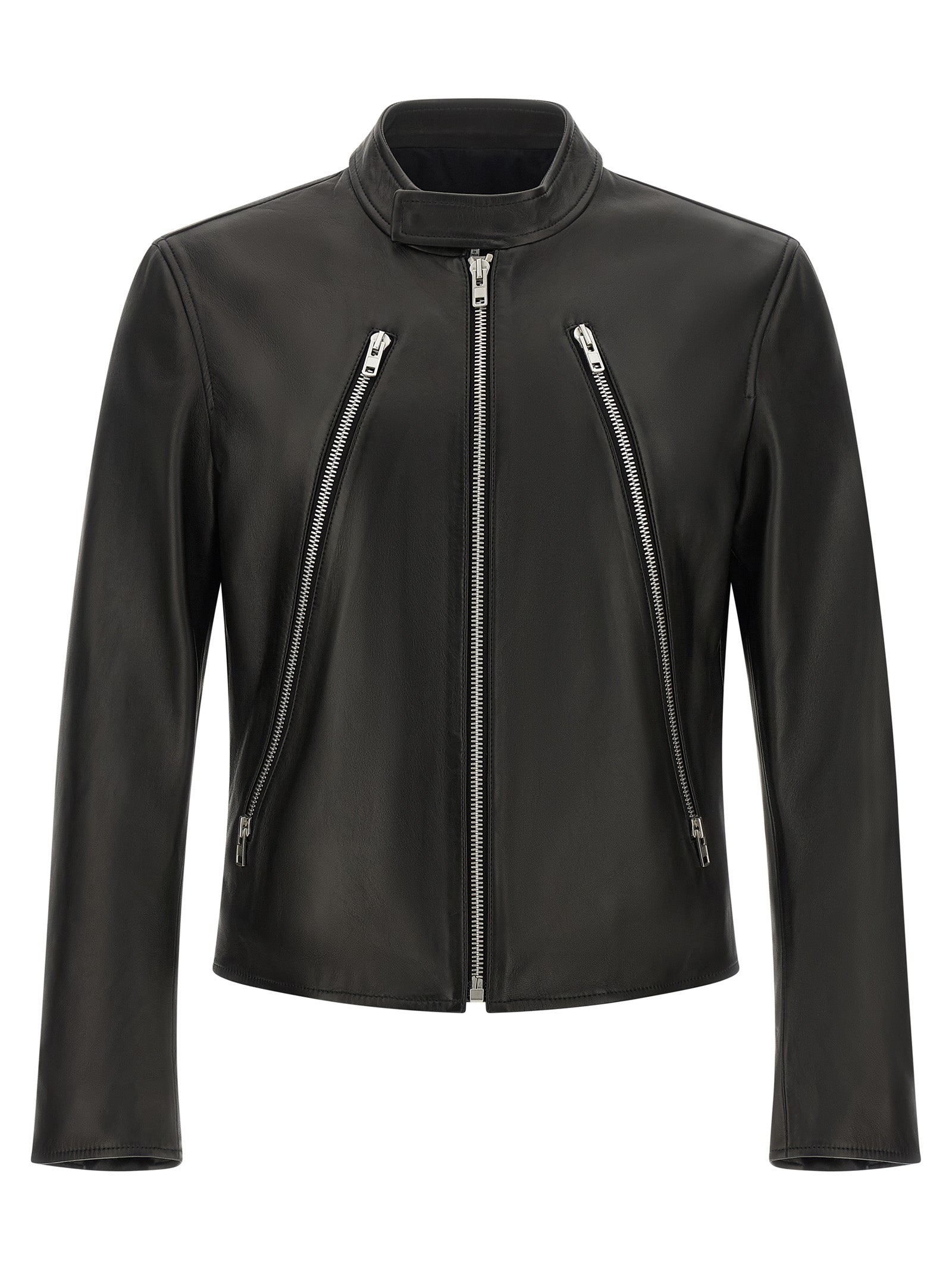 Maison Margiela Men '5-Zip' Leather Jacket MAISON MARGIELA