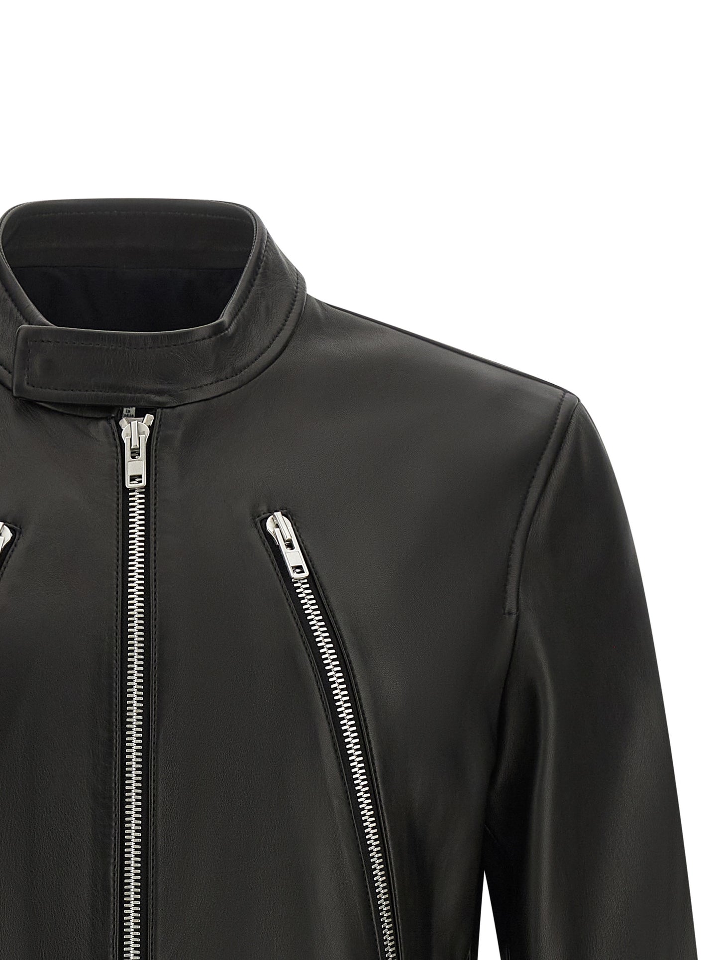 Maison Margiela Men '5-Zip' Leather Jacket MAISON MARGIELA
