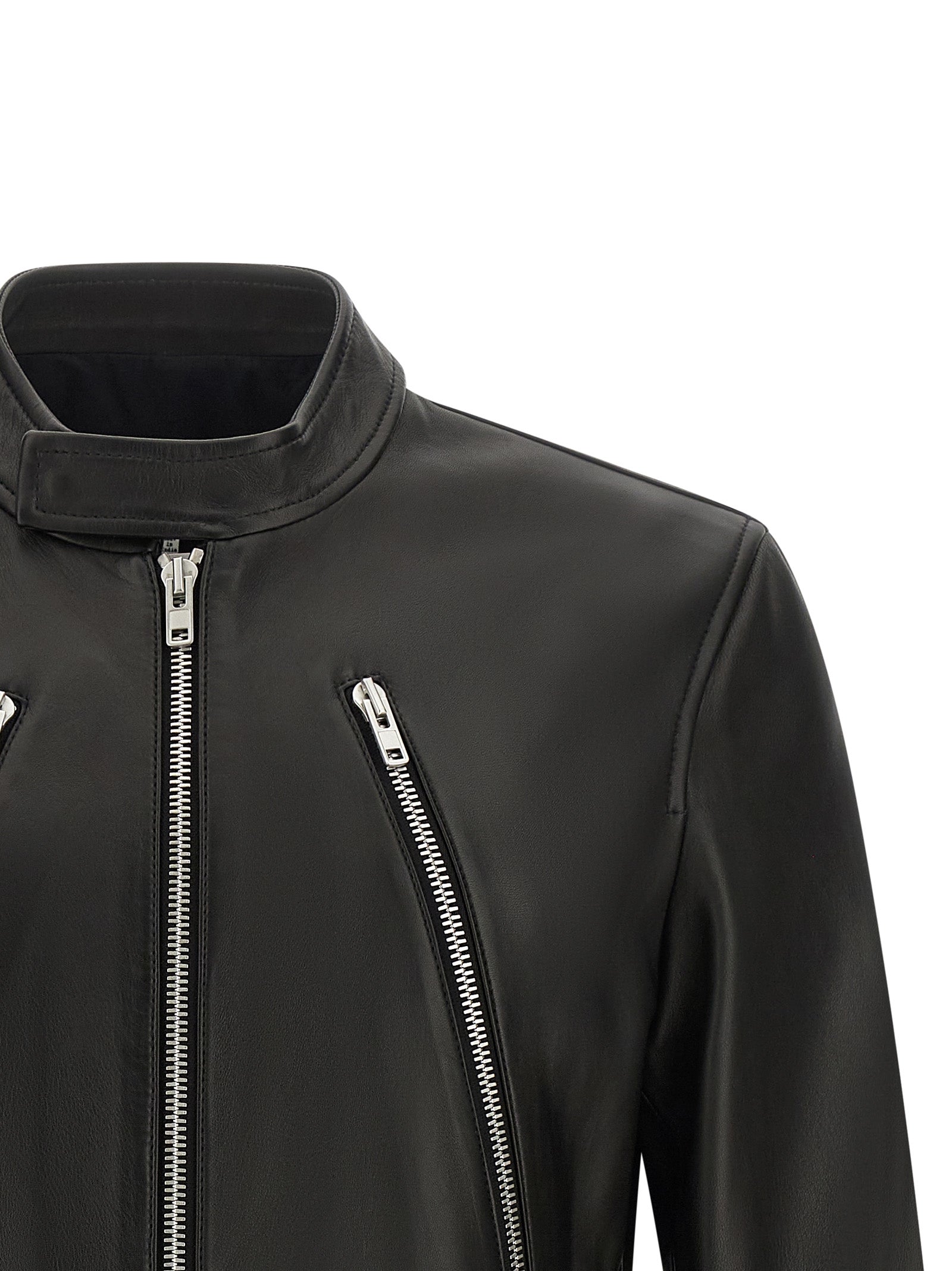 Maison Margiela Men '5-Zip' Leather Jacket MAISON MARGIELA