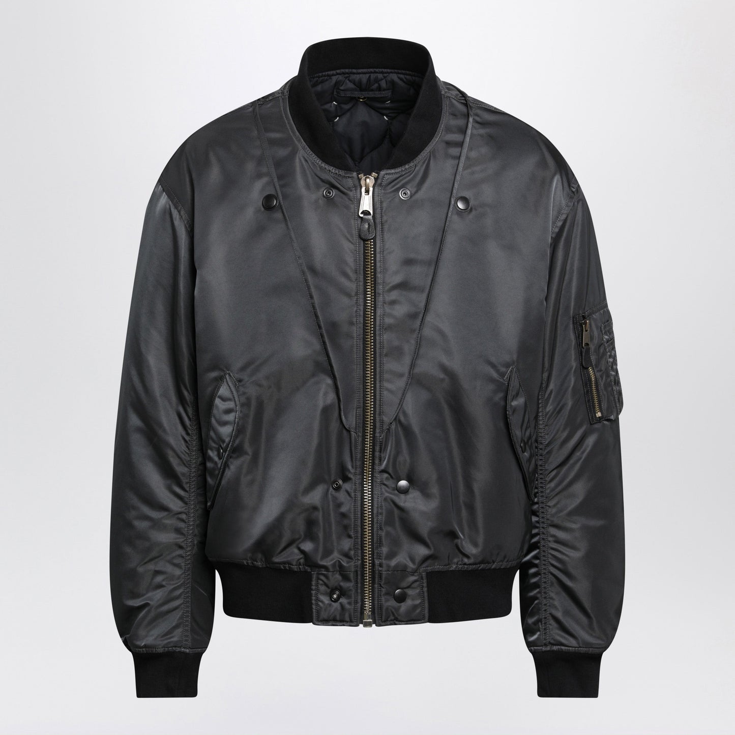 Maison Margiela Dark Grey Reversible Bomber In Nylon Men MAISON MARGIELA