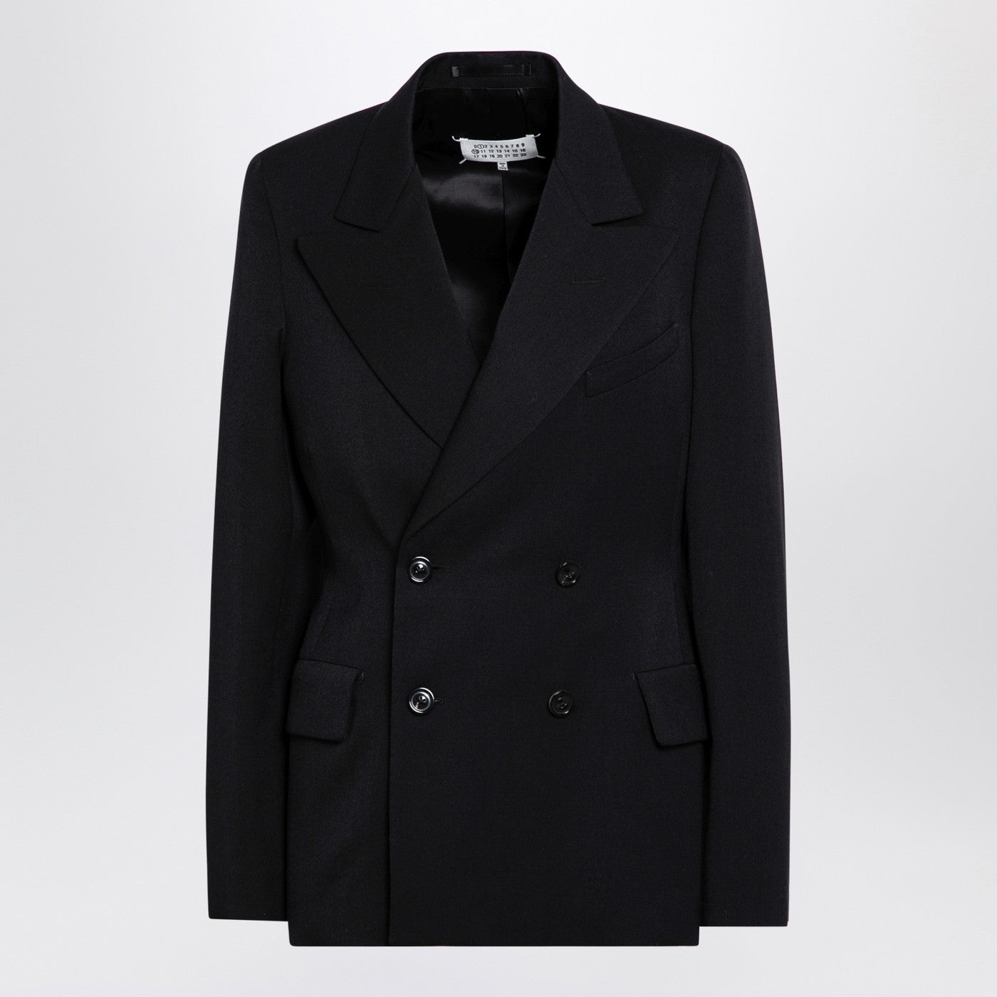 Maison Margiela Black Double-Breasted Jacket In Wool Women MAISON MARGIELA