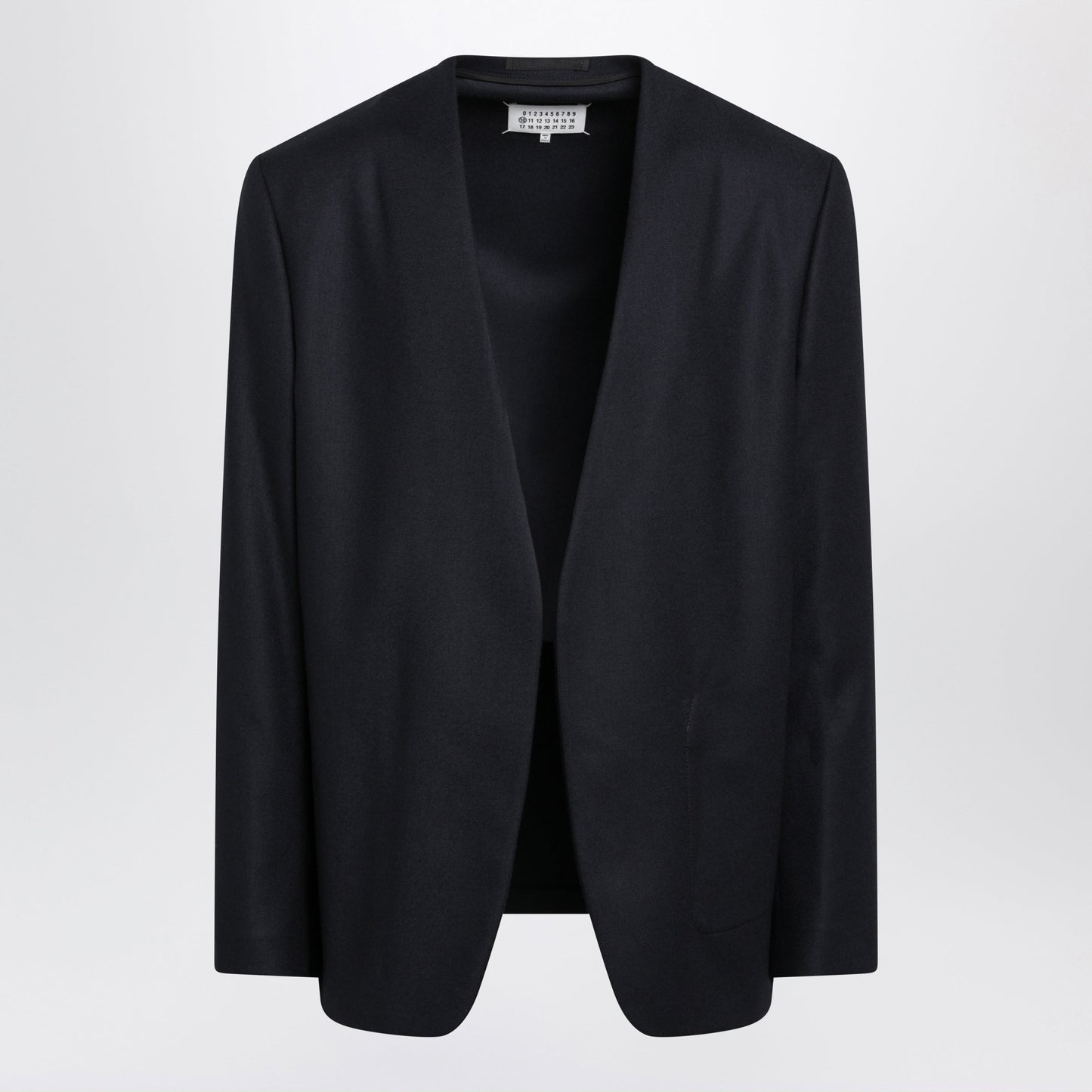 Maison Margiela Minimal Navy Virgin Wool Jacket Men MAISON MARGIELA