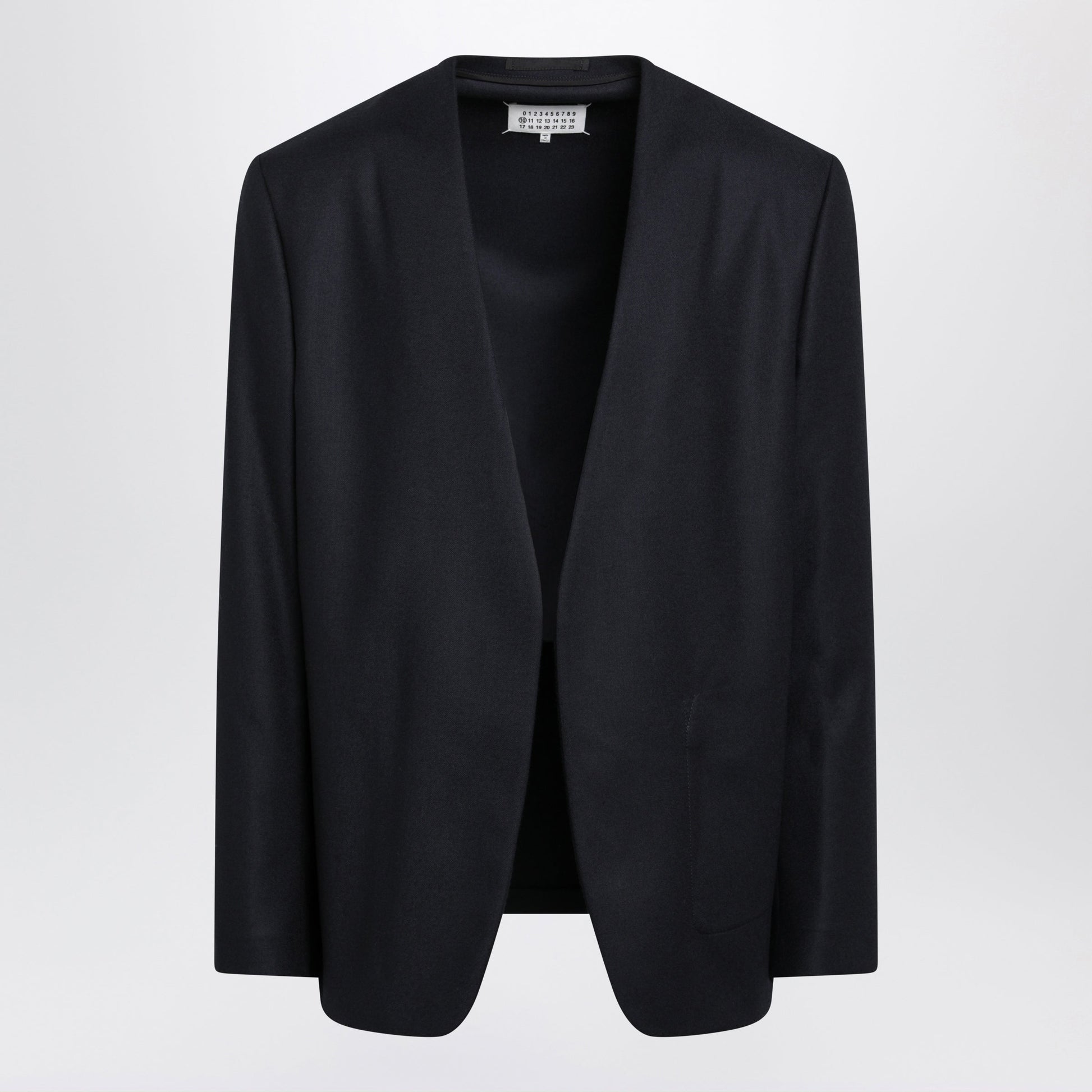 Maison Margiela Minimal Navy Virgin Wool Jacket Men MAISON MARGIELA