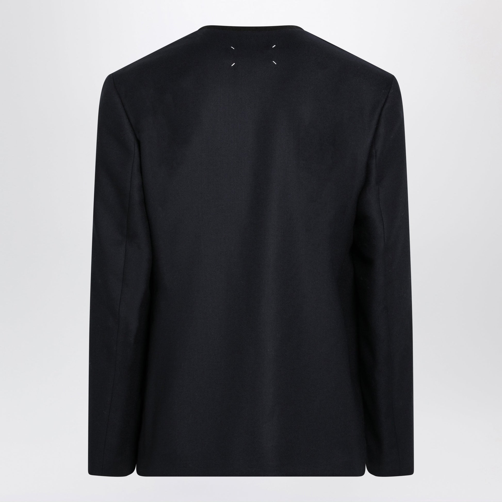 Maison Margiela Minimal Navy Virgin Wool Jacket Men MAISON MARGIELA