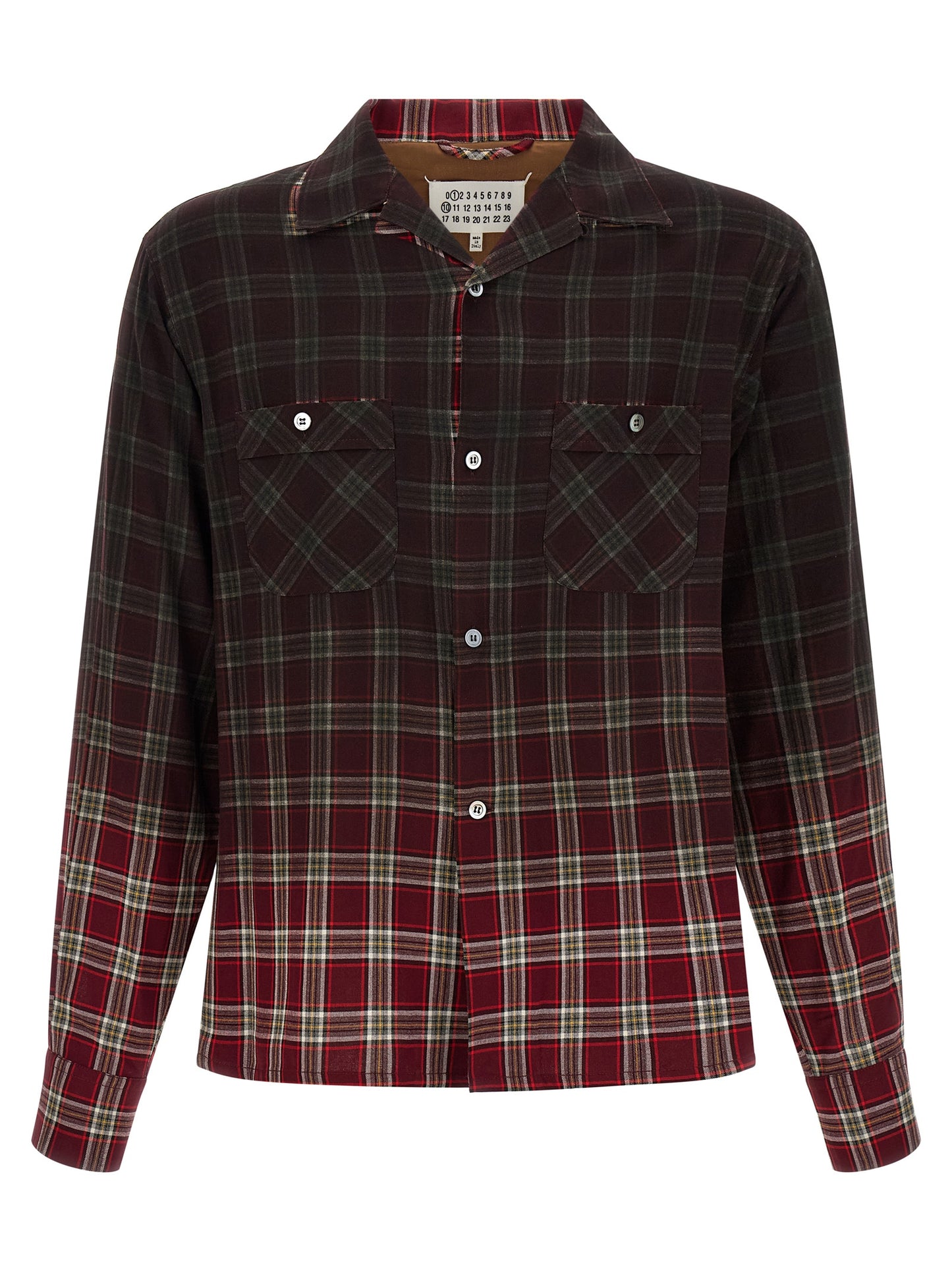 Maison Margiela Men Check Shirt With Gradient Effect MAISON MARGIELA