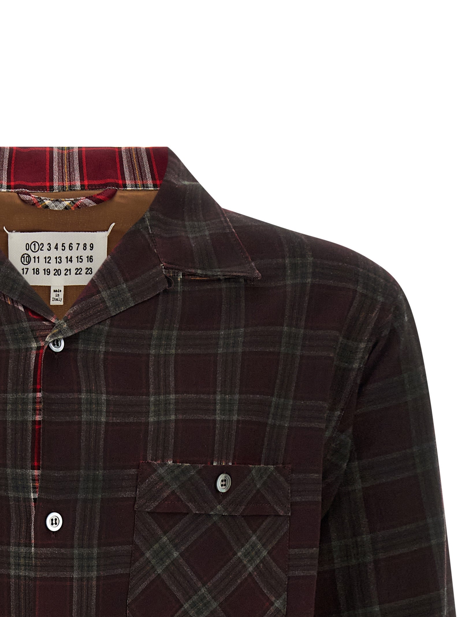 Maison Margiela Men Check Shirt With Gradient Effect MAISON MARGIELA
