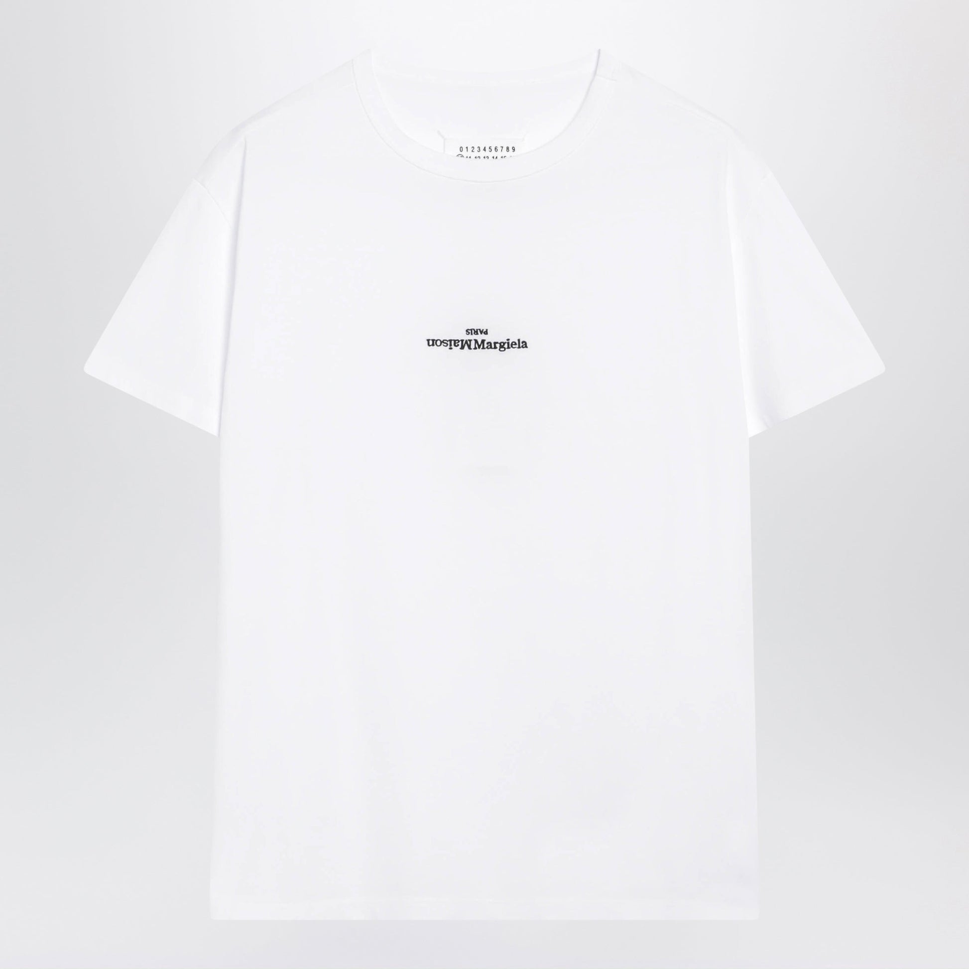 Maison Margiela White Cotton Jersey T-Shirt With Logo Reverse Women MAISON MARGIELA