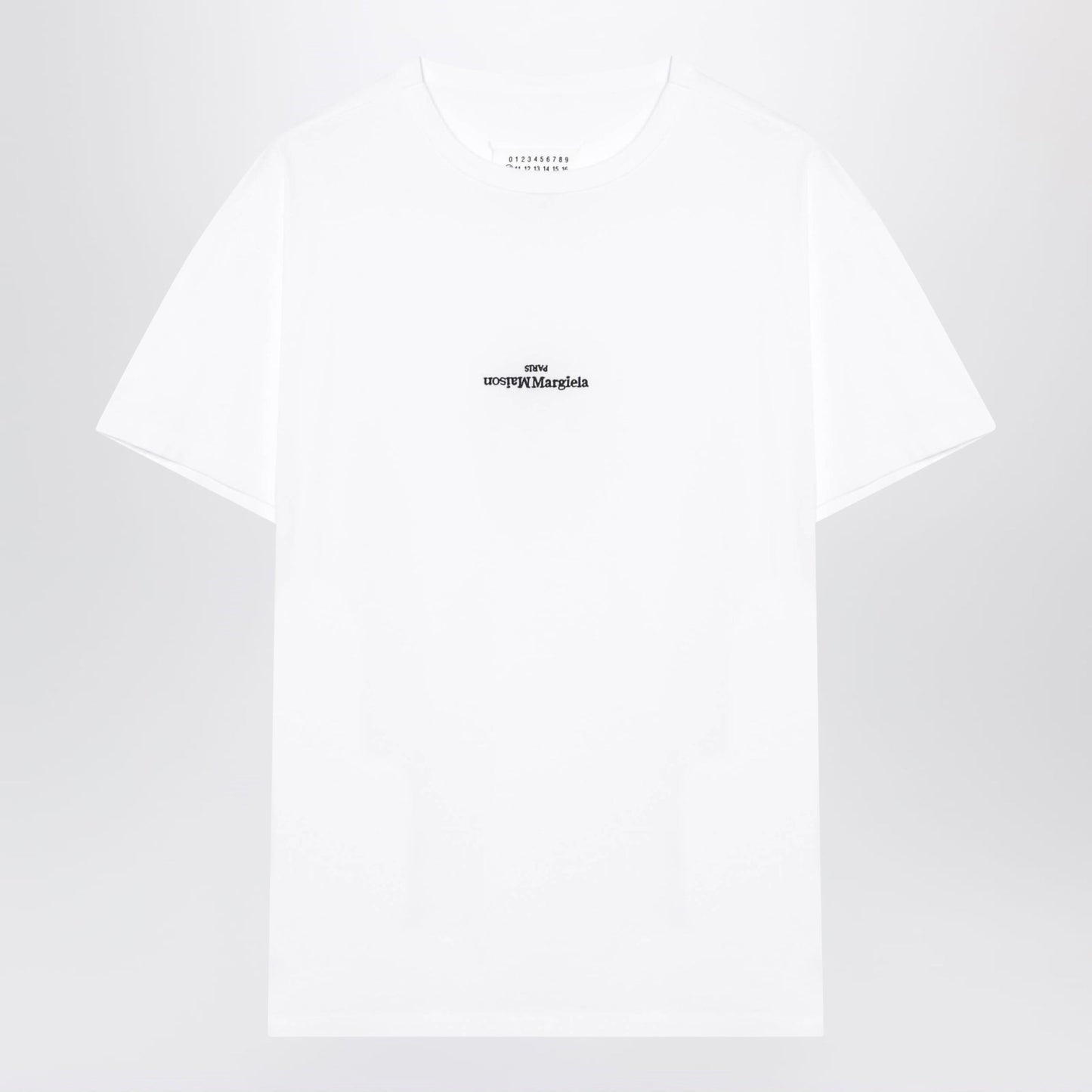 Maison Margiela White Cotton T-Shirt With Logo Men MAISON MARGIELA