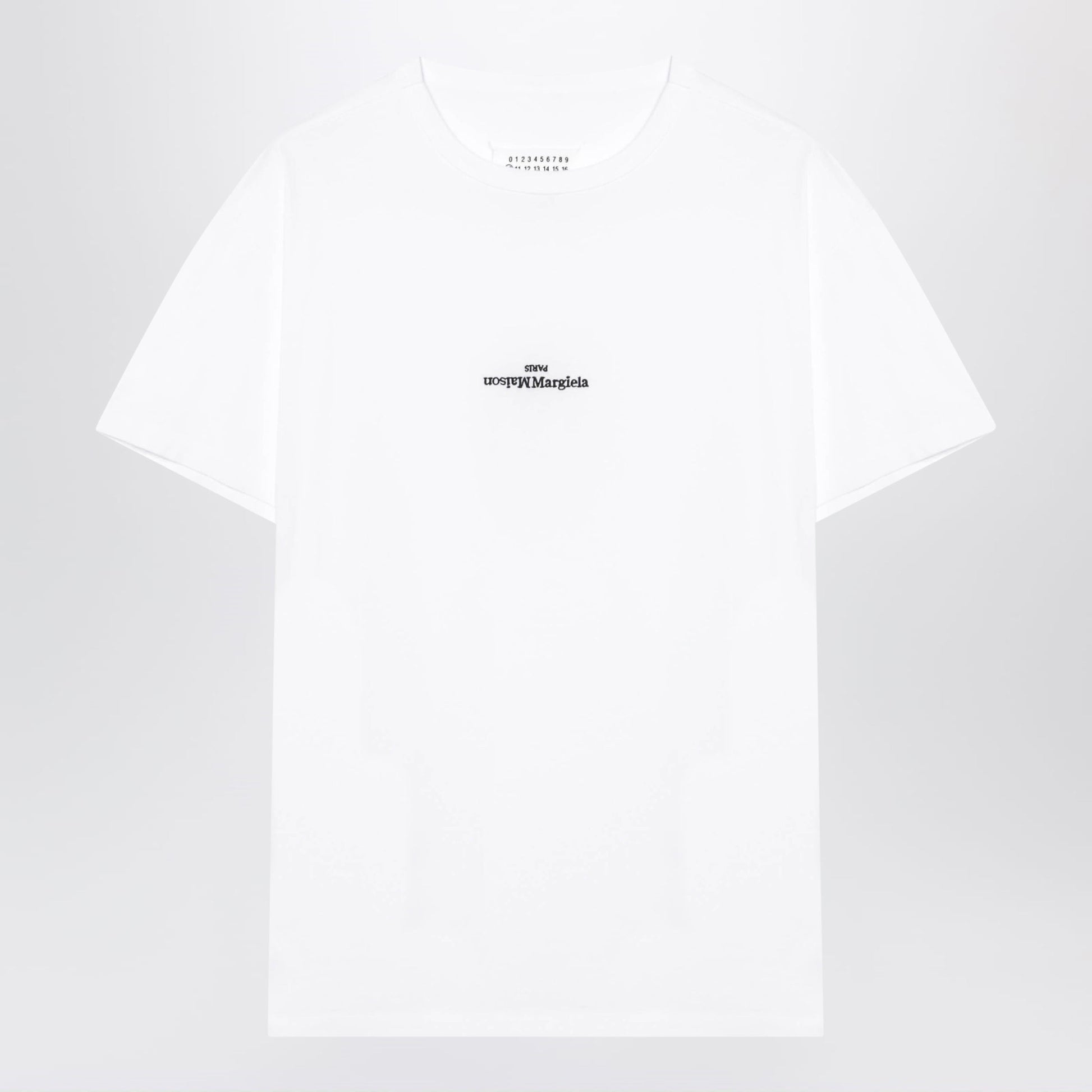 Maison Margiela White Cotton T-Shirt With Logo Men MAISON MARGIELA