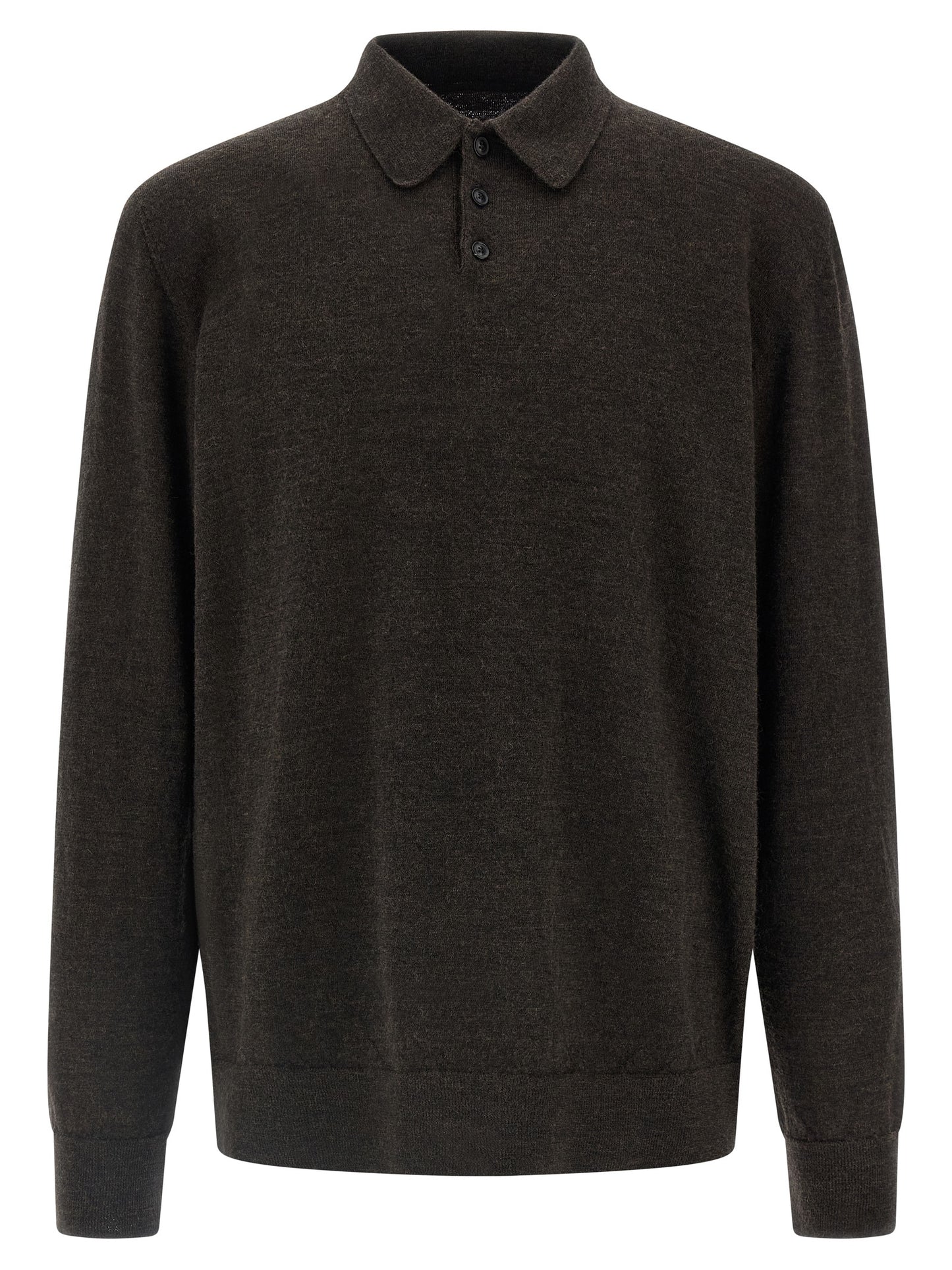 Maison Margiela Men Suede Patch Polo Shirt MAISON MARGIELA