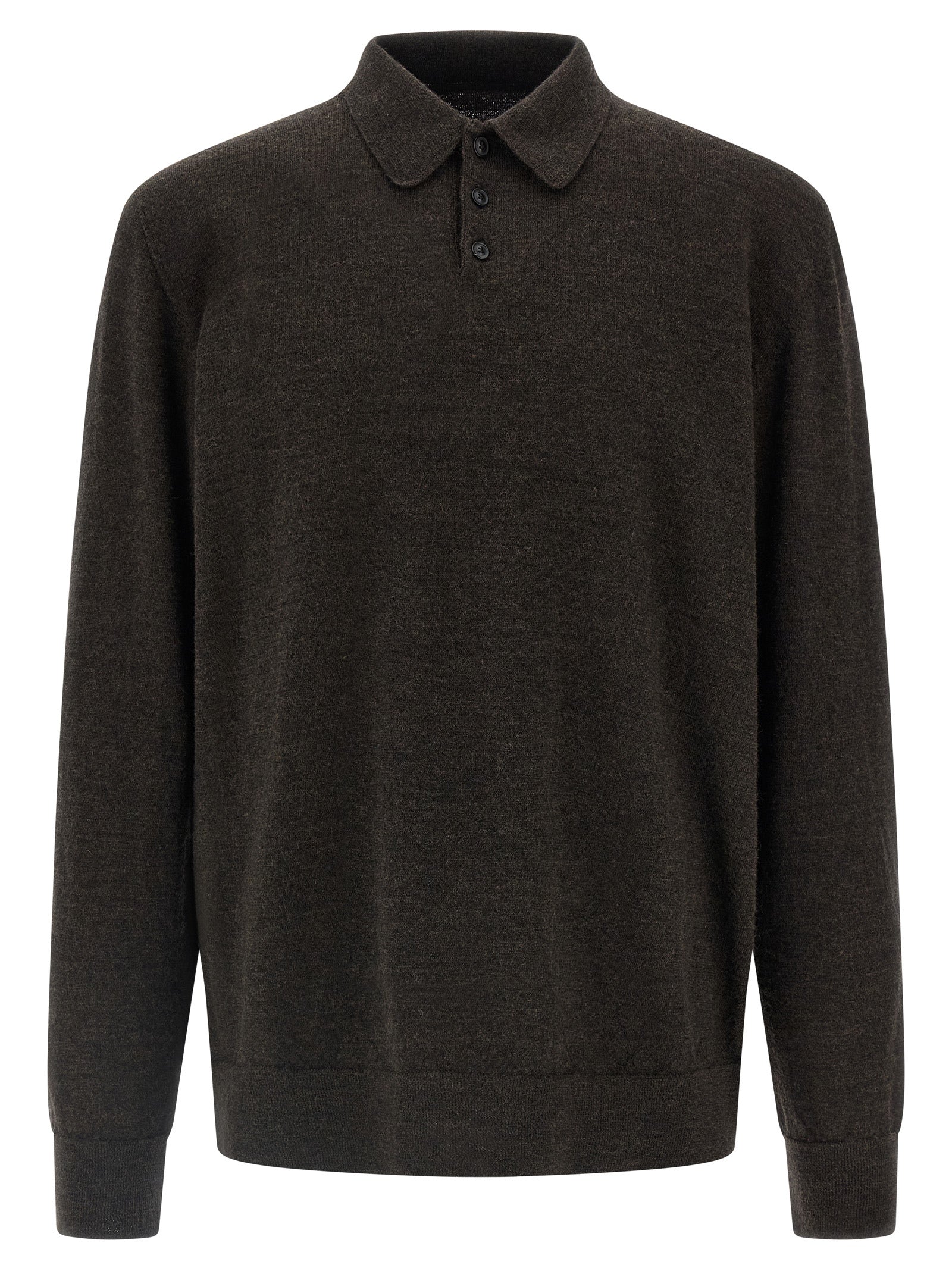 Maison Margiela Men Suede Patch Polo Shirt MAISON MARGIELA
