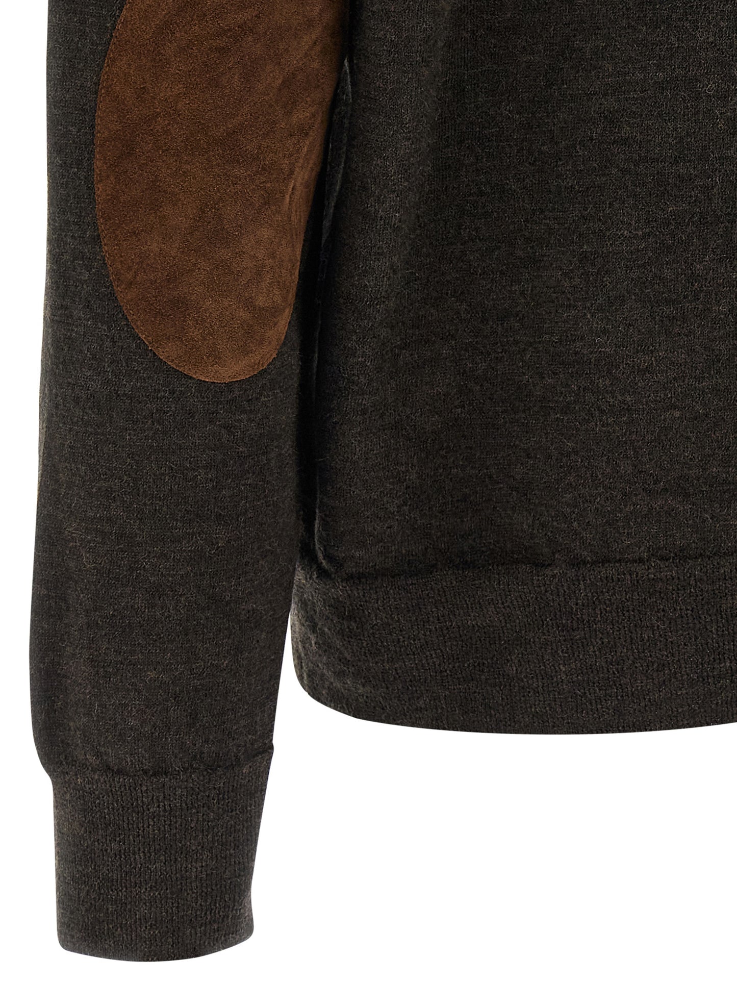 Maison Margiela Men Suede Patch Polo Shirt MAISON MARGIELA