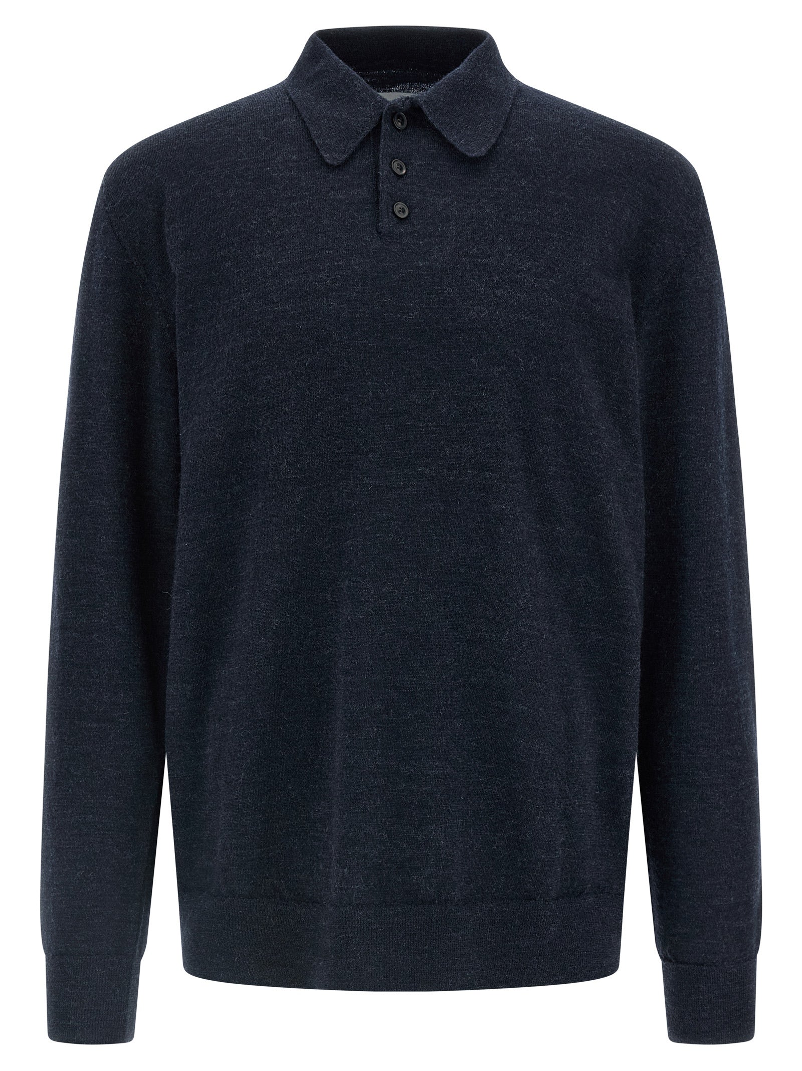 Maison Margiela Men Suede Patch Polo Shirt MAISON MARGIELA