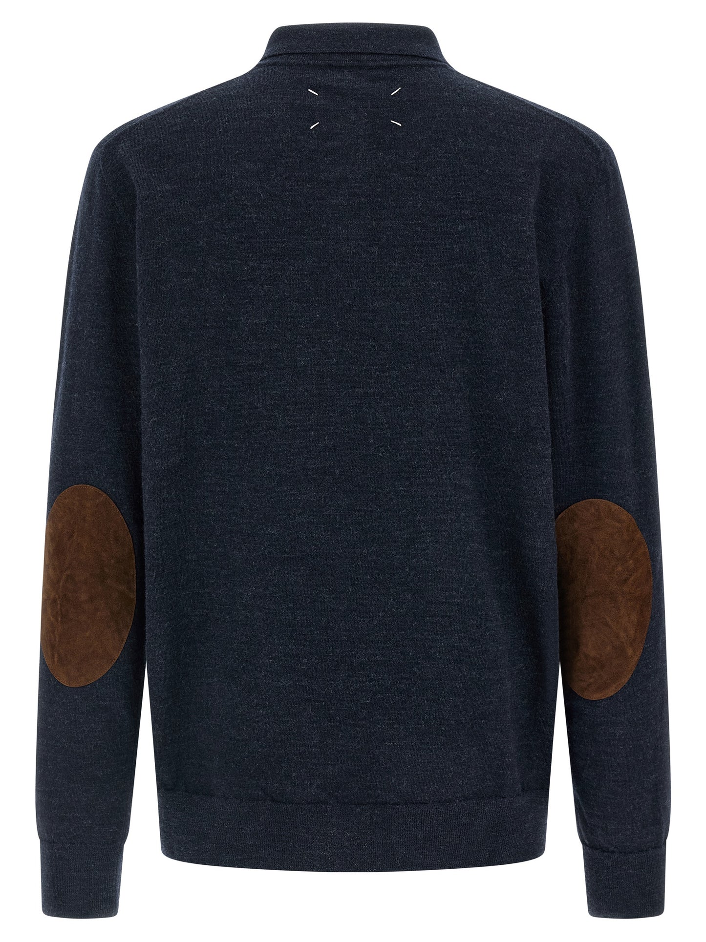 Maison Margiela Men Suede Patch Polo Shirt MAISON MARGIELA