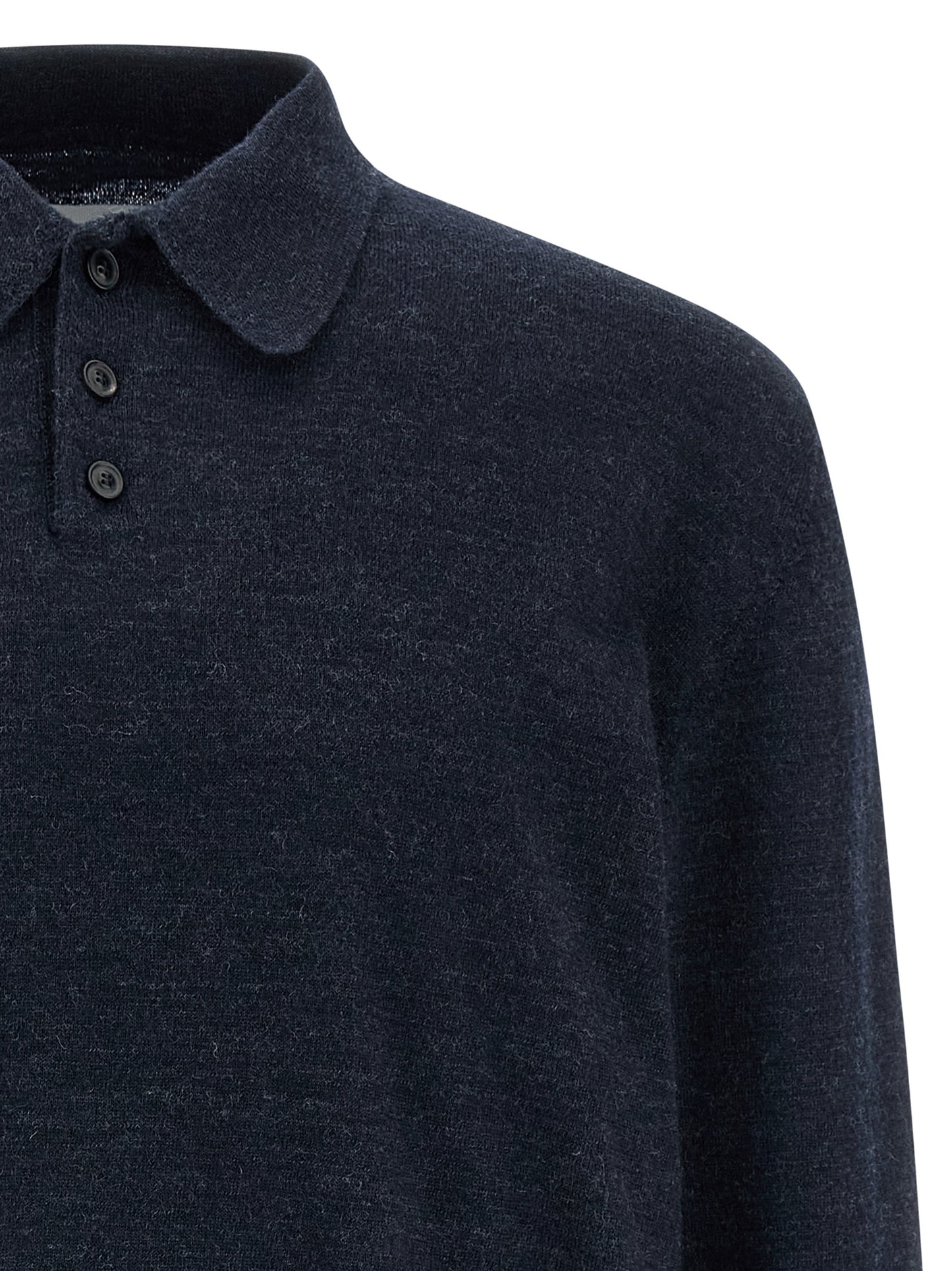 Maison Margiela Men Suede Patch Polo Shirt MAISON MARGIELA