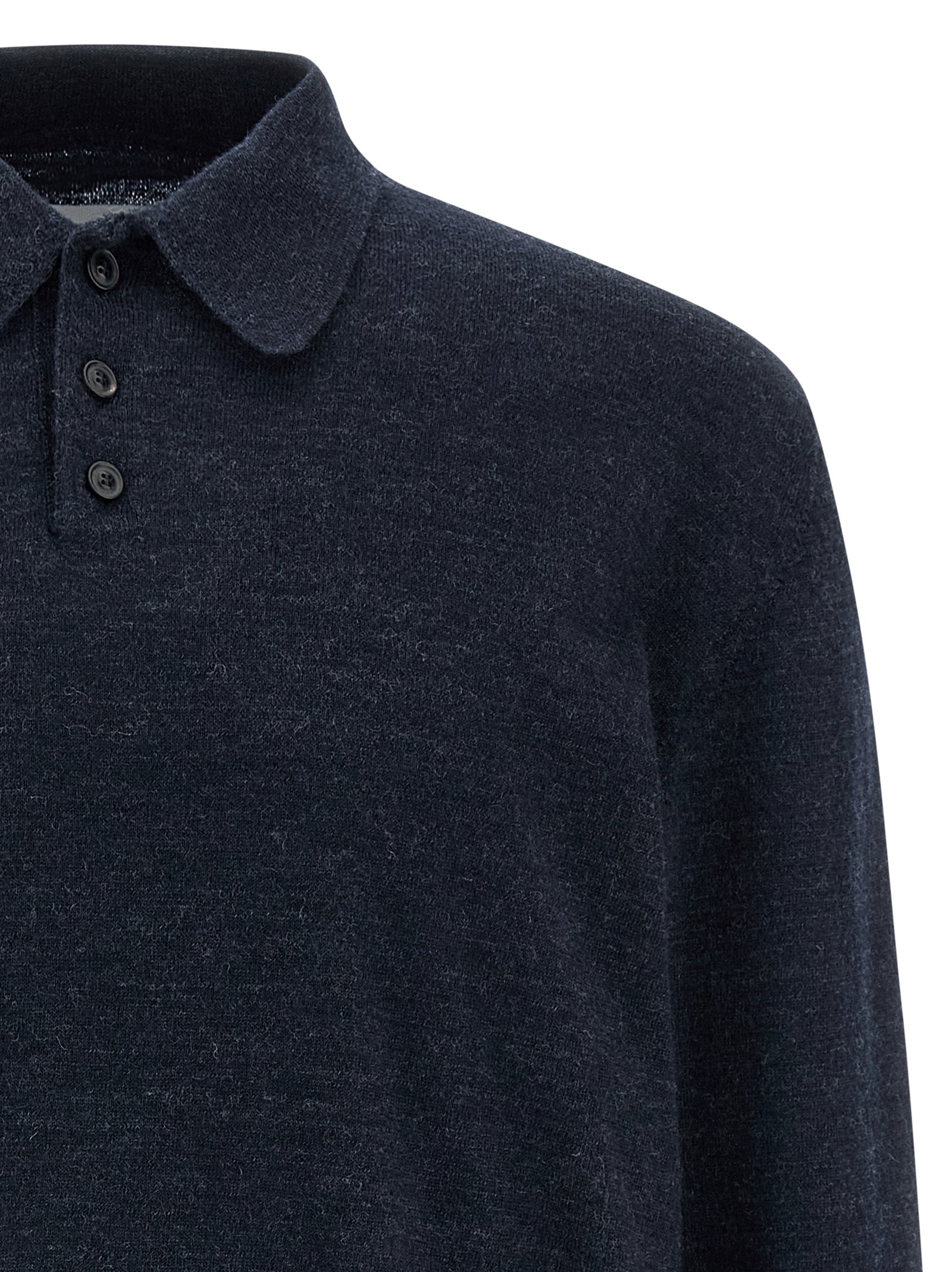 Maison Margiela Men Suede Patch Polo Shirt MAISON MARGIELA