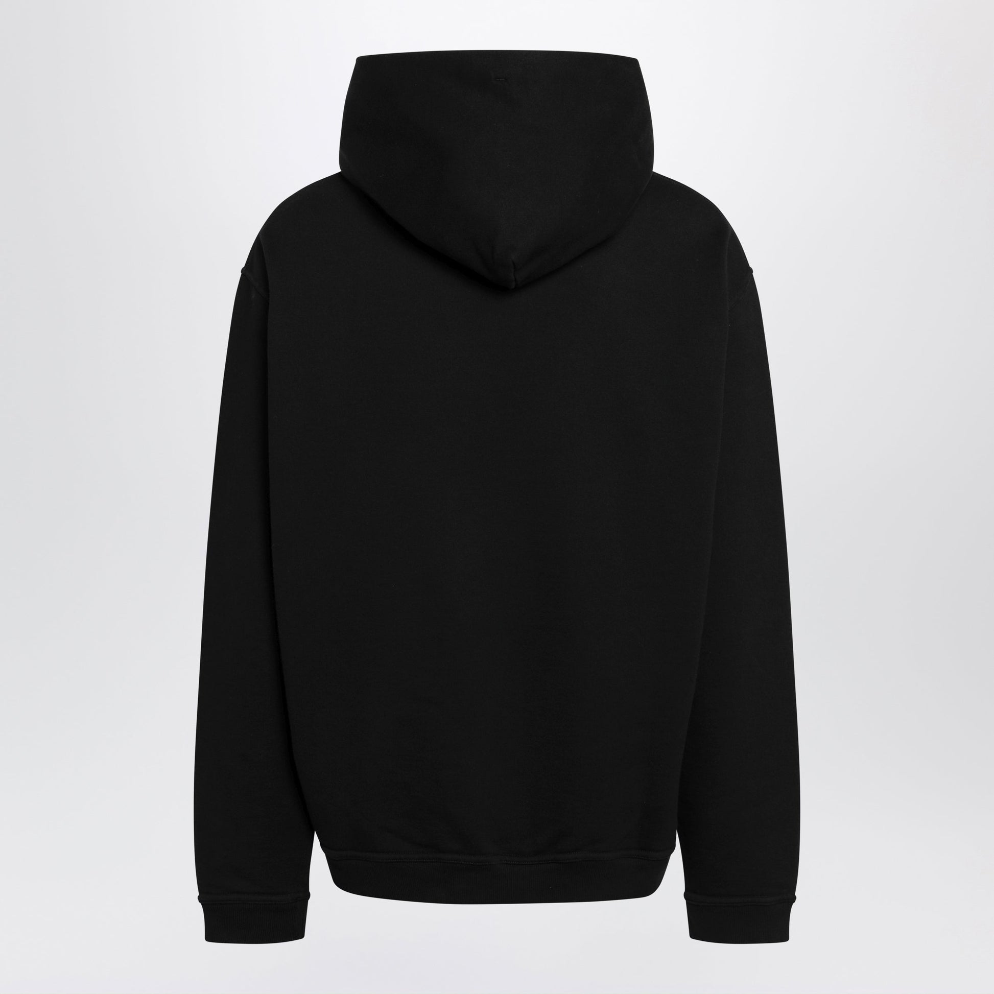 Maison Margiela Black Hoodie With Reversed Logo Men MAISON MARGIELA