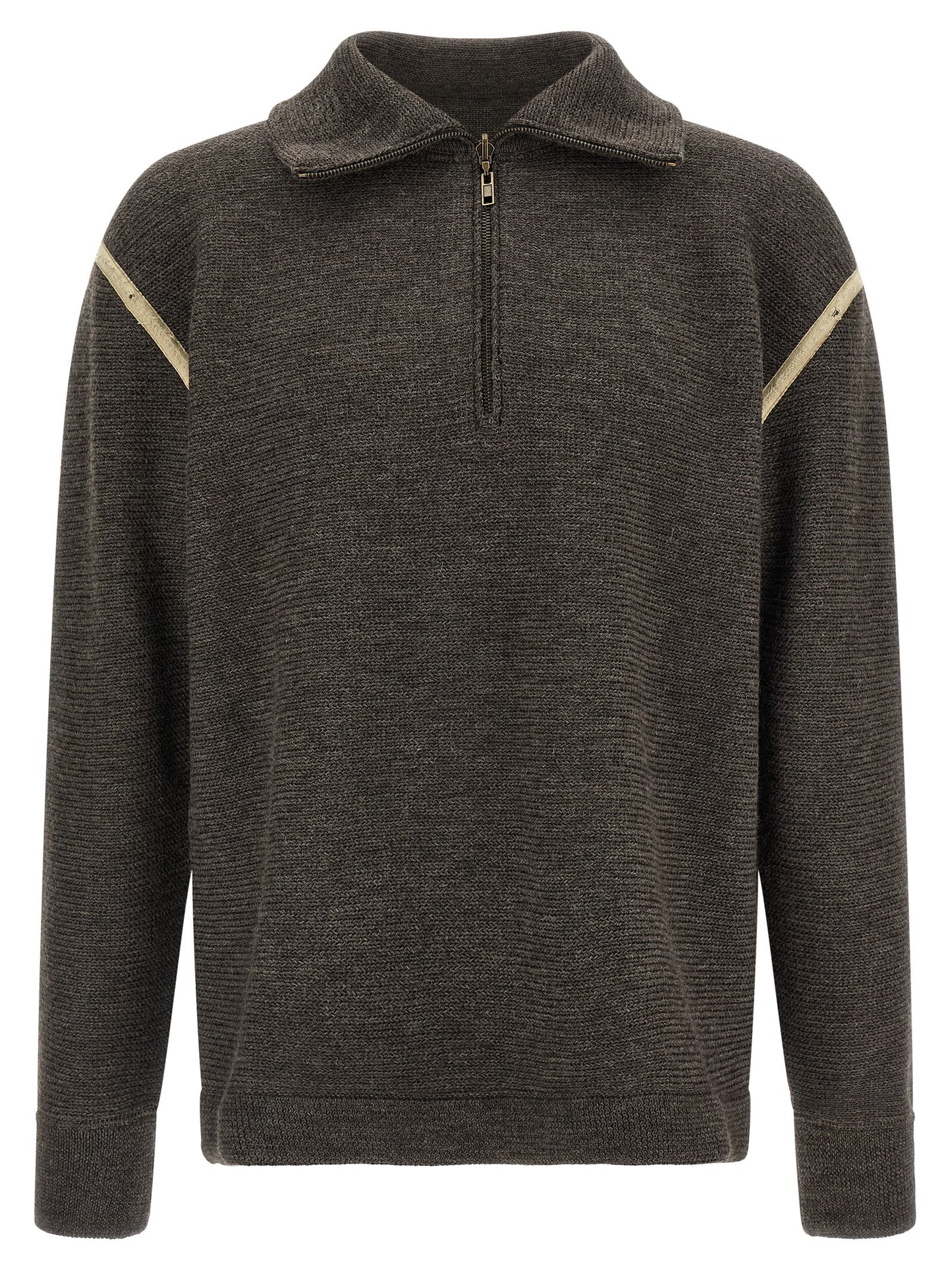 Maison Margiela Men 'Elbow Patch Quarter-Zip ' Reversible Sweater MAISON MARGIELA