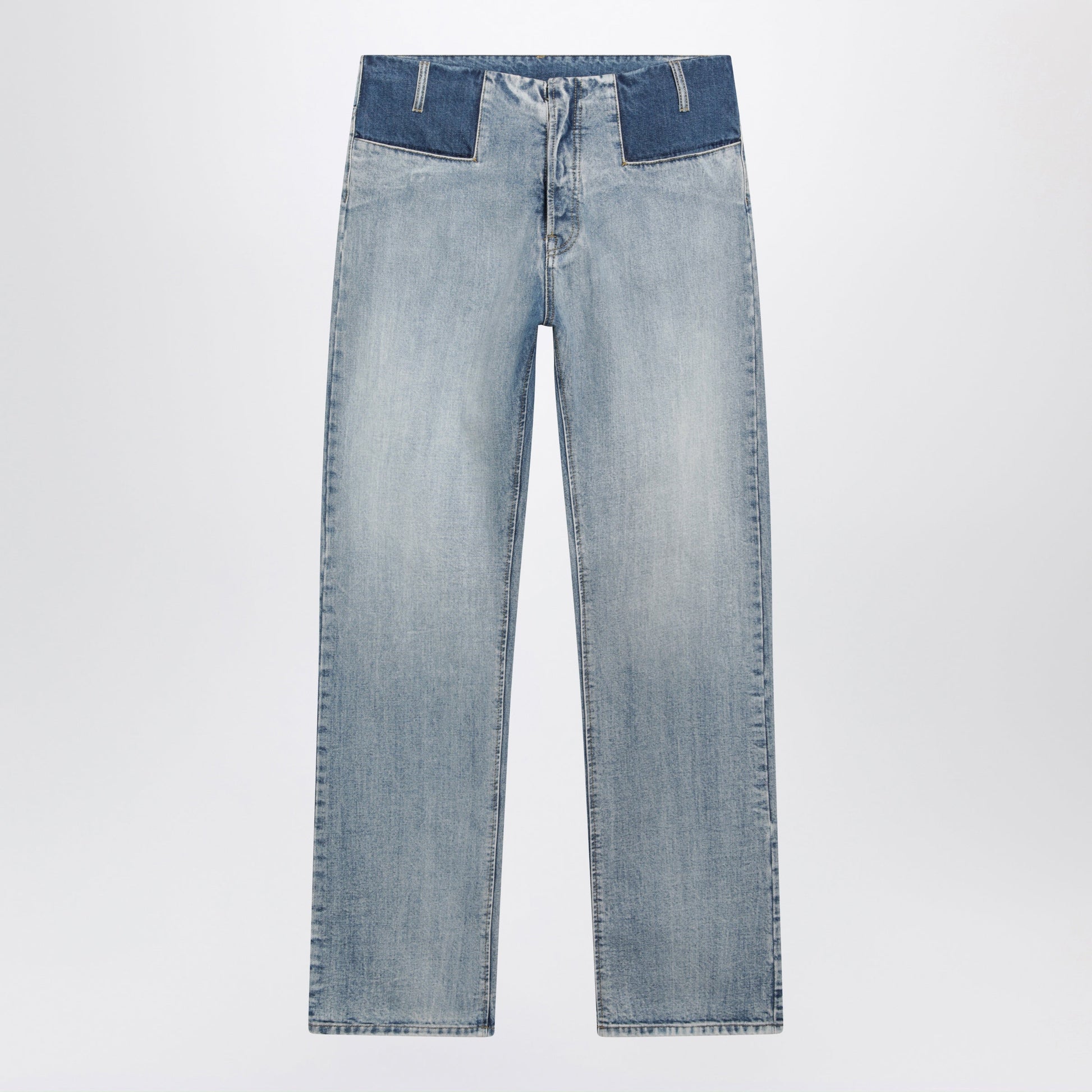 Maison Margiela Patchwork Jeans In Indigo Blue Denim Men MAISON MARGIELA