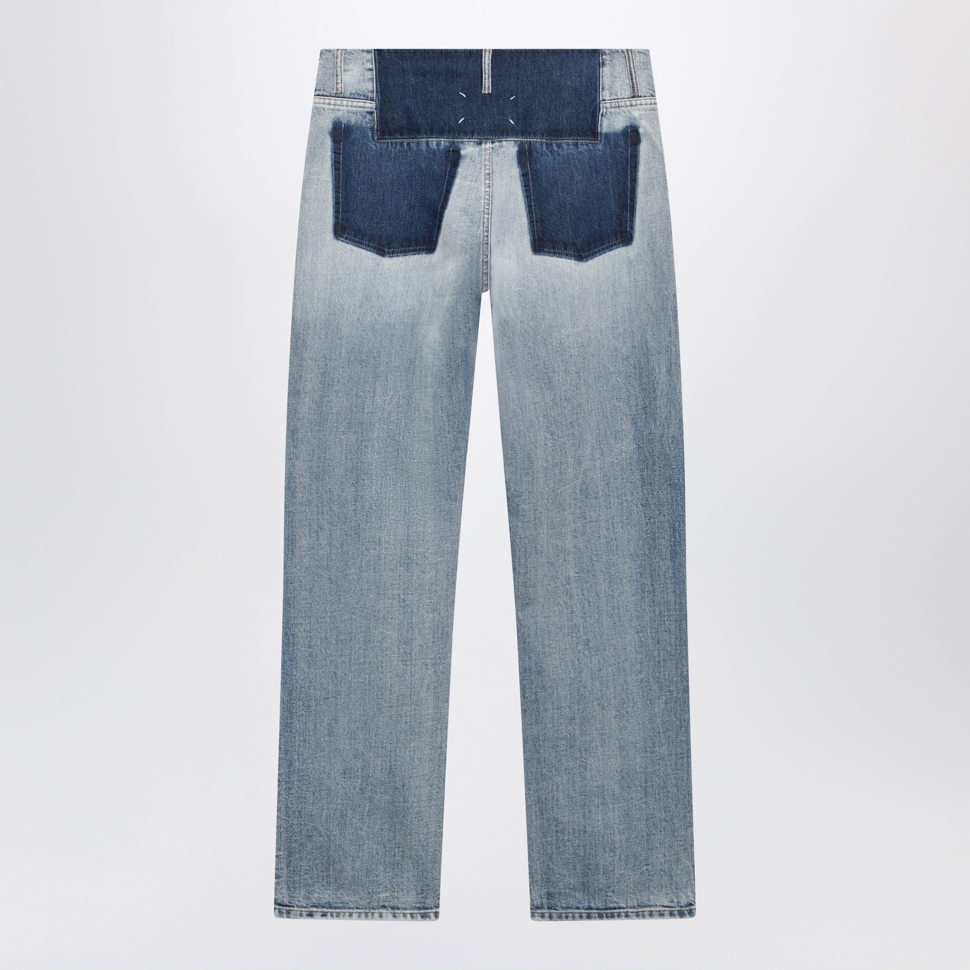 Maison Margiela Patchwork Jeans In Indigo Blue Denim Men MAISON MARGIELA