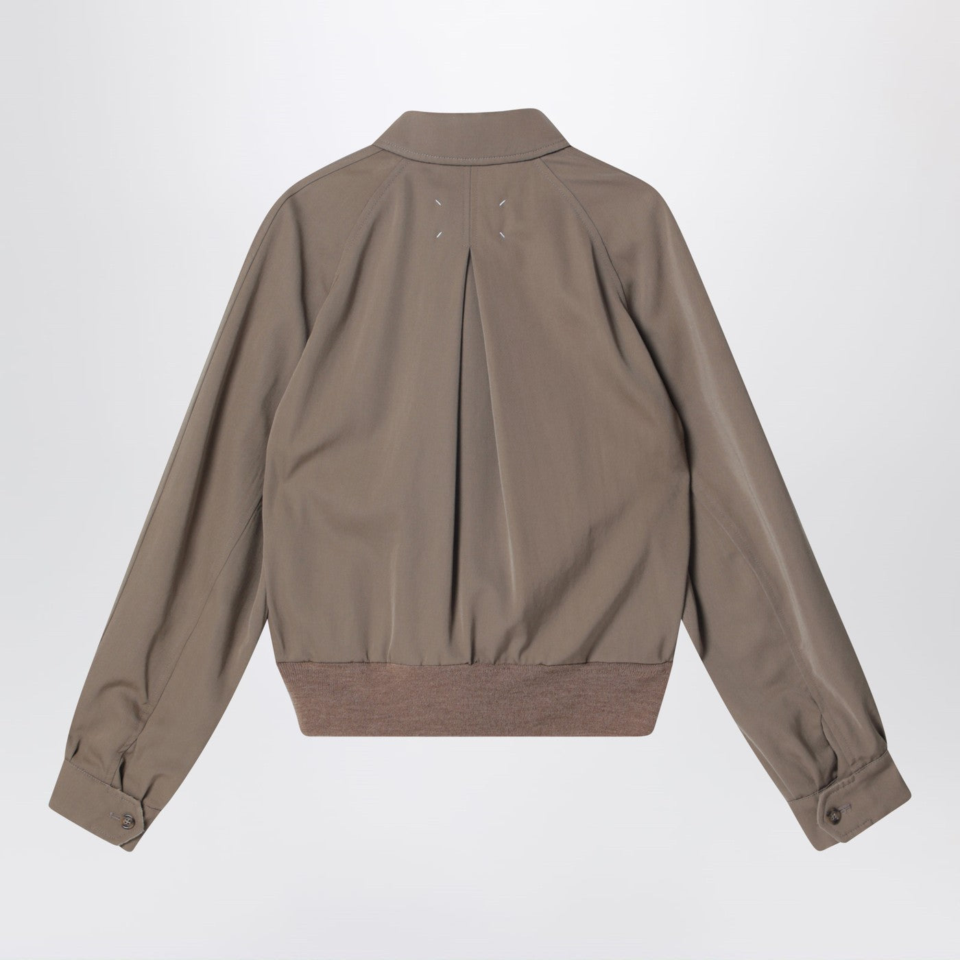 Maison Margiela Beige Virgin Wool Zip-Up Jacket Women MAISON MARGIELA