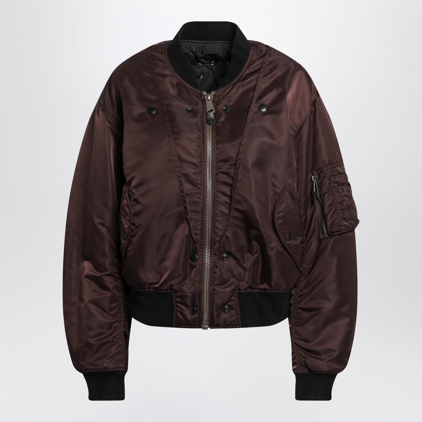 Maison Margiela Reversible Ma-1 Jacket In Dark Brown Women MAISON MARGIELA
