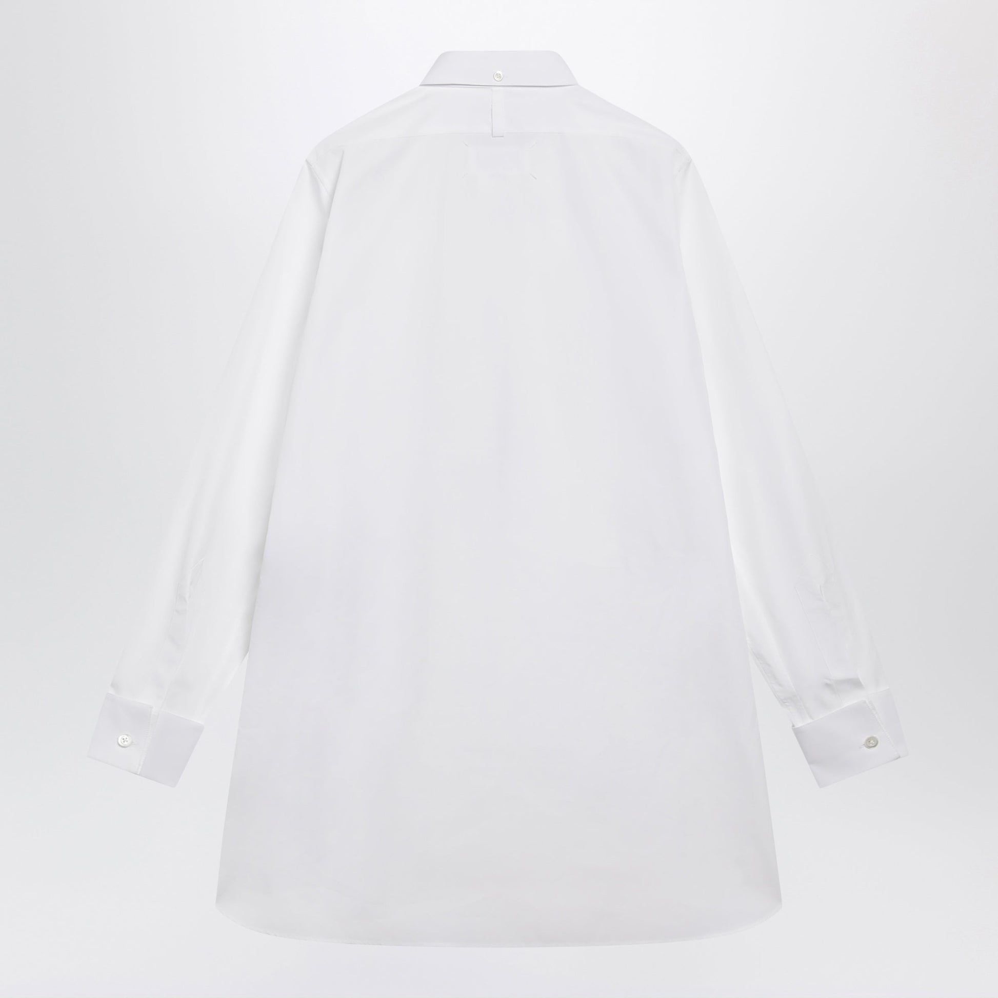 Maison Margiela Long-Sleeve Cotton Poplin Shirt In White Women MAISON MARGIELA