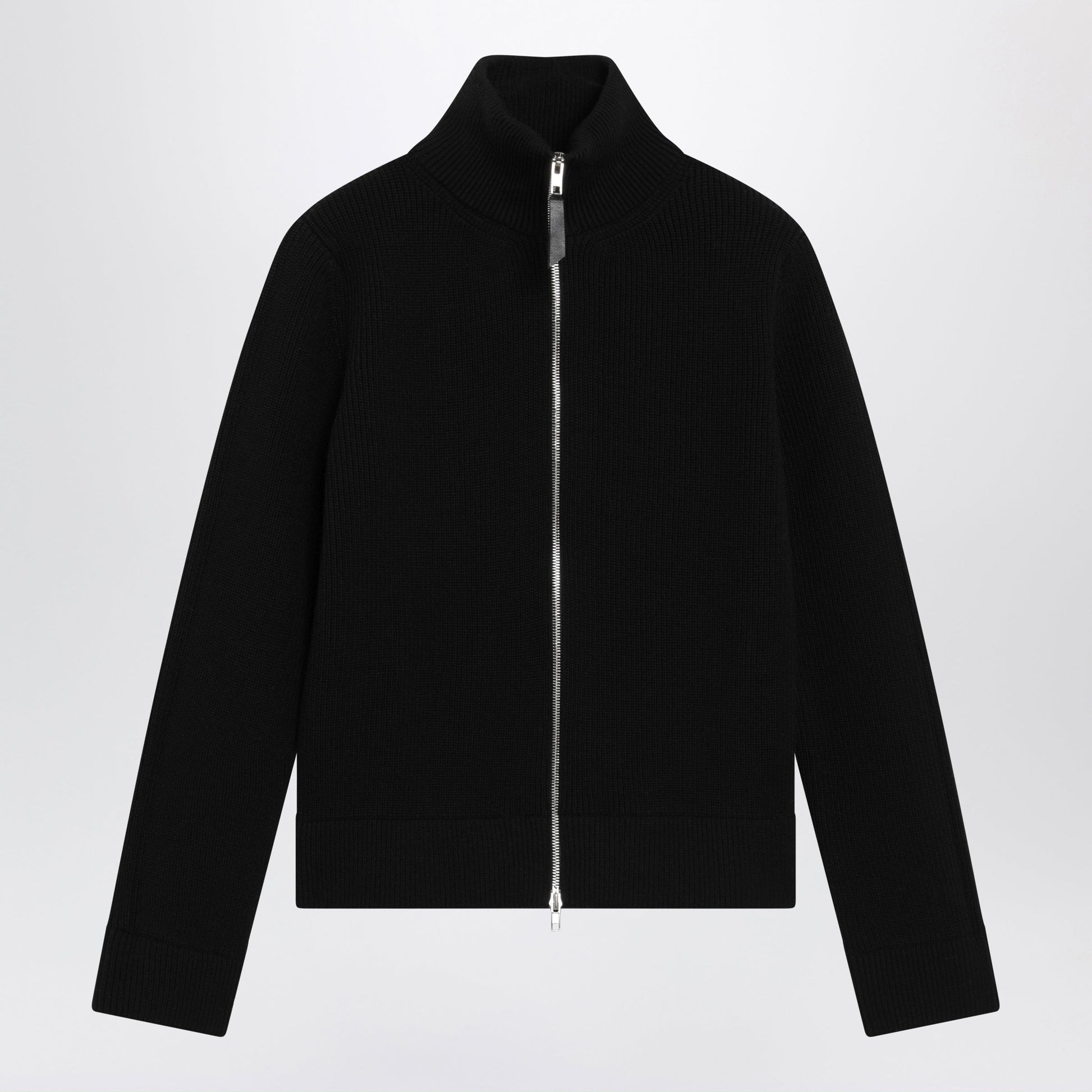 Maison Margiela Black Wool-Blend Zip Cardigan Women MAISON MARGIELA