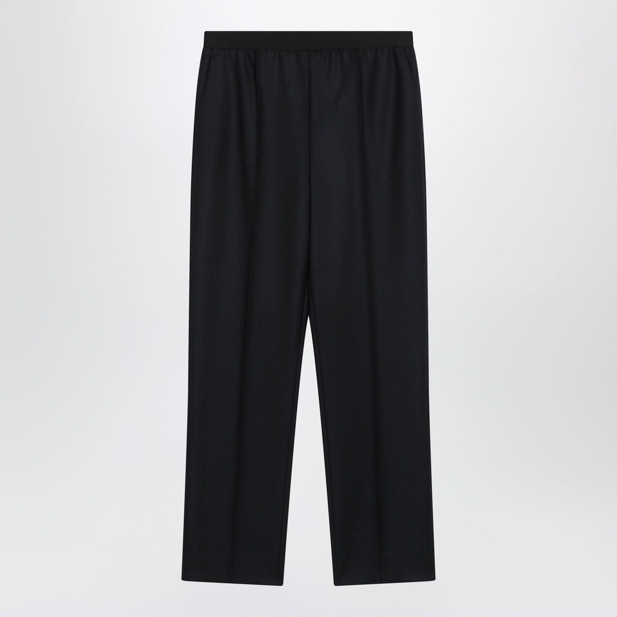 Maison Margiela Straight Navy Virgin Wool Trousers Women MAISON MARGIELA