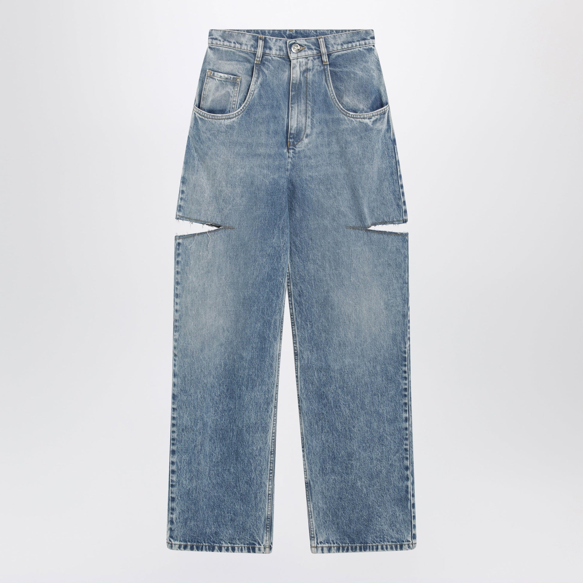 Maison Margiela Loose Blue Jeans With Drawstrings Women MAISON MARGIELA