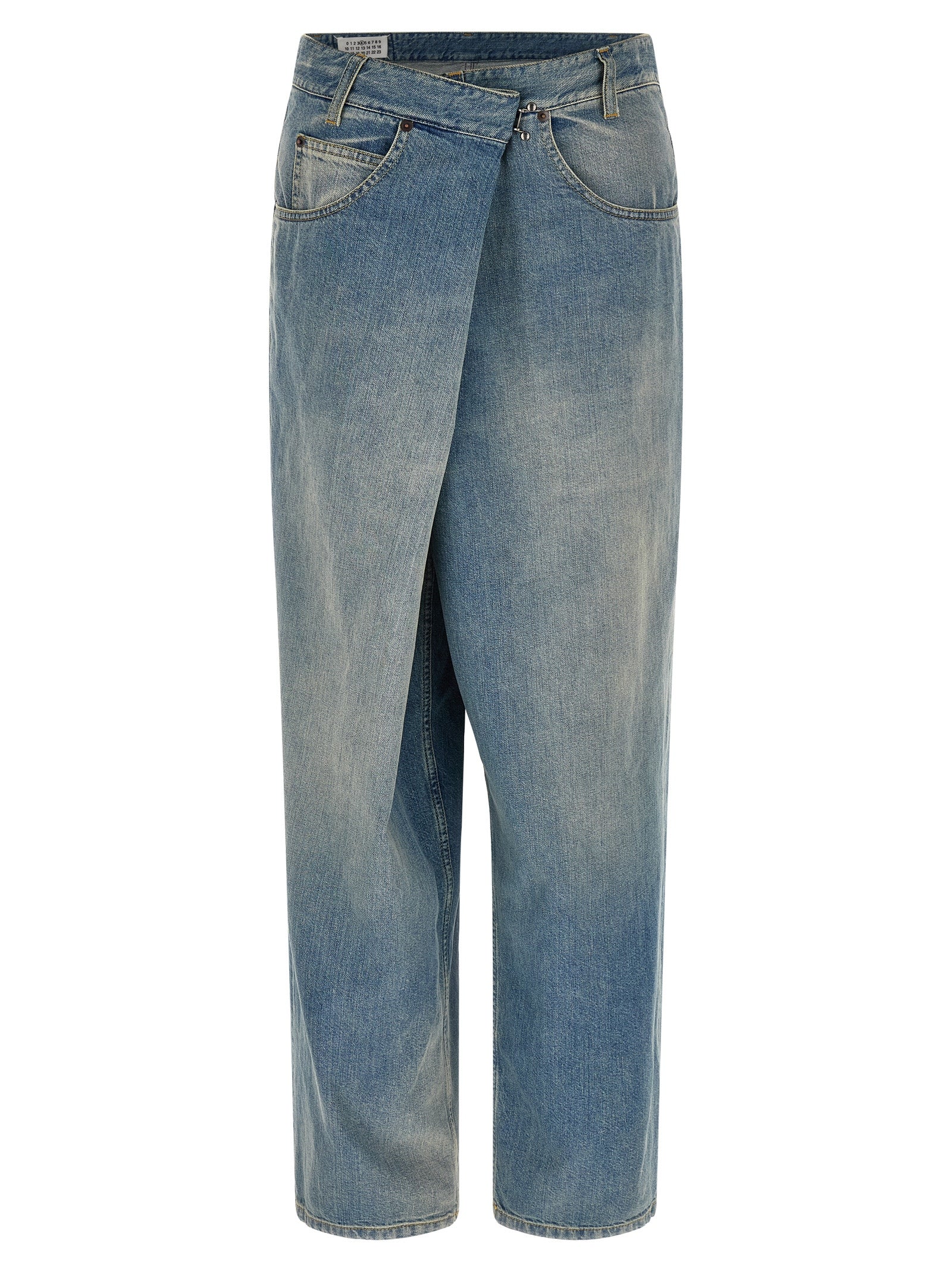 Maison Margiela Women 'Wrap' Asymmetric Closure Jeans MAISON MARGIELA