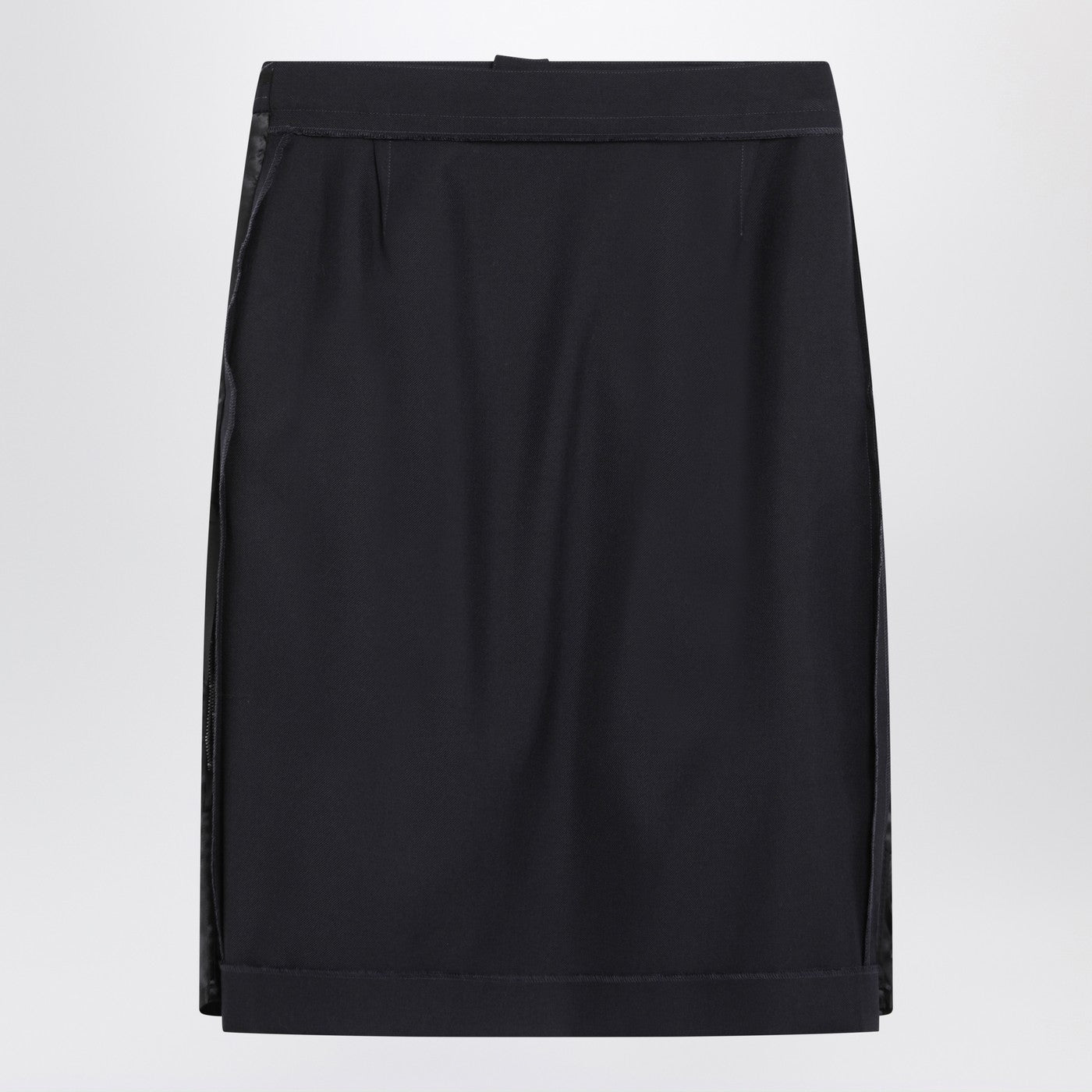 Maison Margiela Blue Skirt With Satin Side Panels Women MAISON MARGIELA