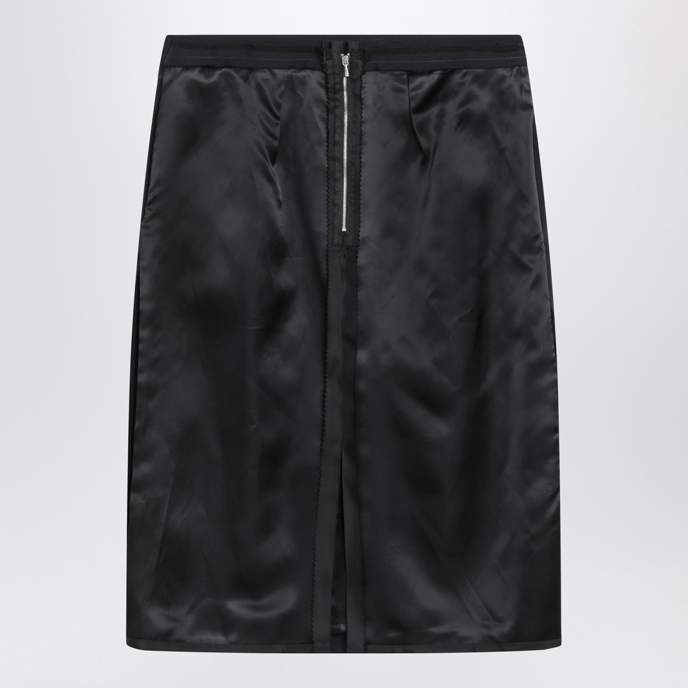 Maison Margiela Blue Skirt With Satin Side Panels Women MAISON MARGIELA