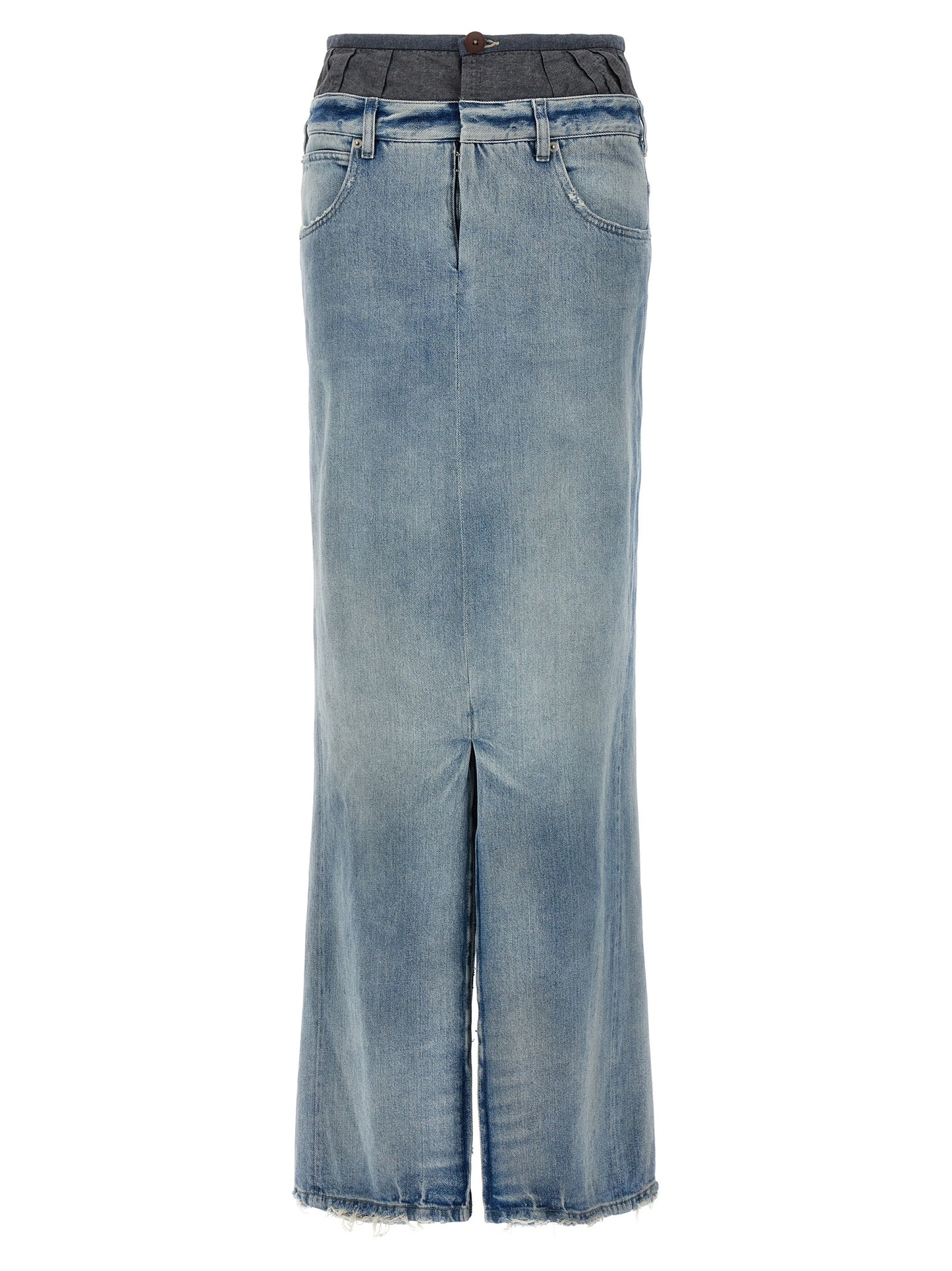 Maison Margiela Women Slits Denim Skirt MAISON MARGIELA
