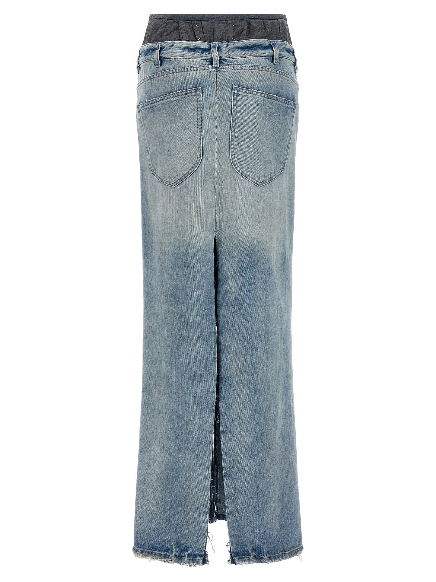 Maison Margiela Women Slits Denim Skirt MAISON MARGIELA