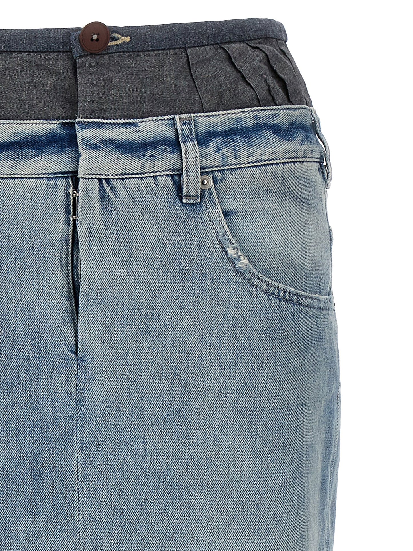 Maison Margiela Women Slits Denim Skirt MAISON MARGIELA