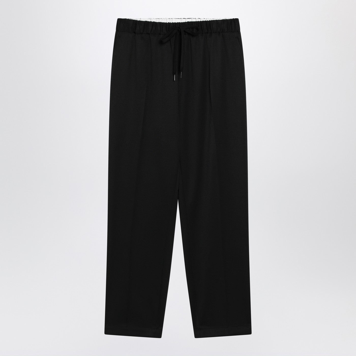 Mm6 Maison Margiela Black Wool-Blend Trousers Women MM6 MAISON MARGIELA