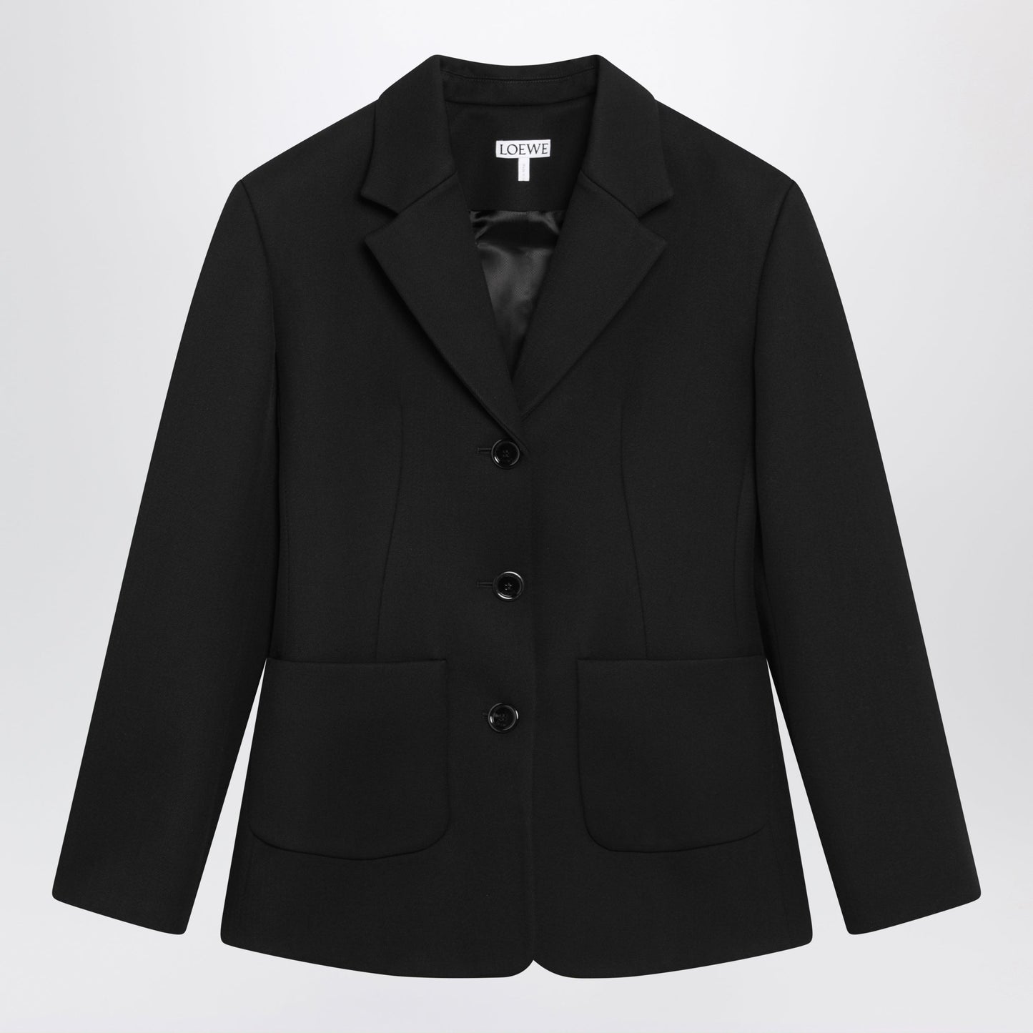 Loewe Black Wool Twill Jacket Women LOEWE