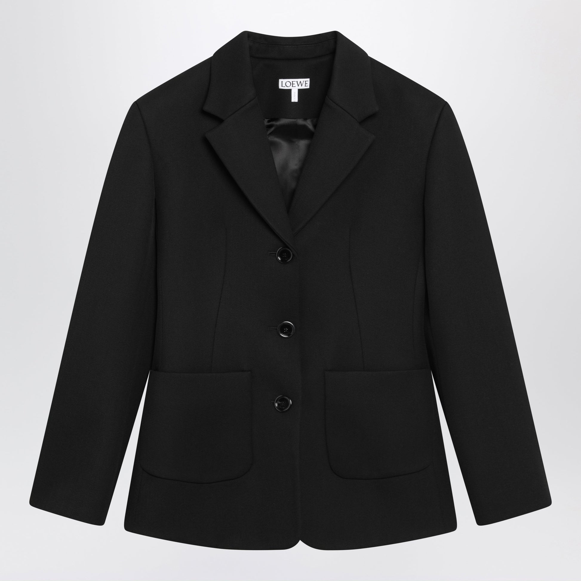 Loewe Black Wool Twill Jacket Women LOEWE