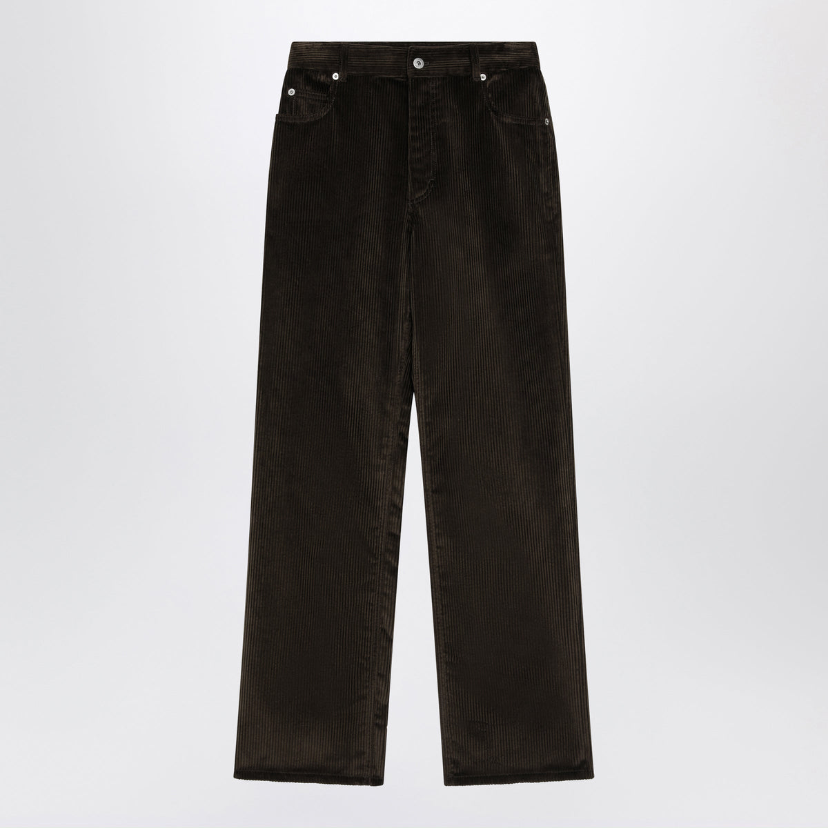 Loewe Brown Cotton Corduroy Trousers Women LOEWE