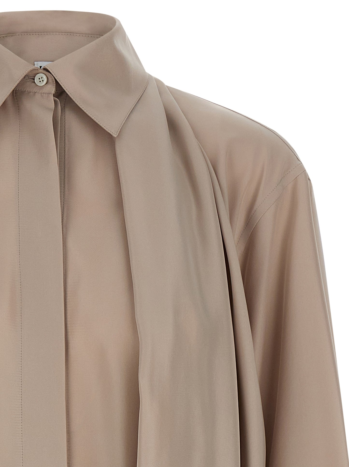 Loewe Women Silk Draped Shirt LOEWE