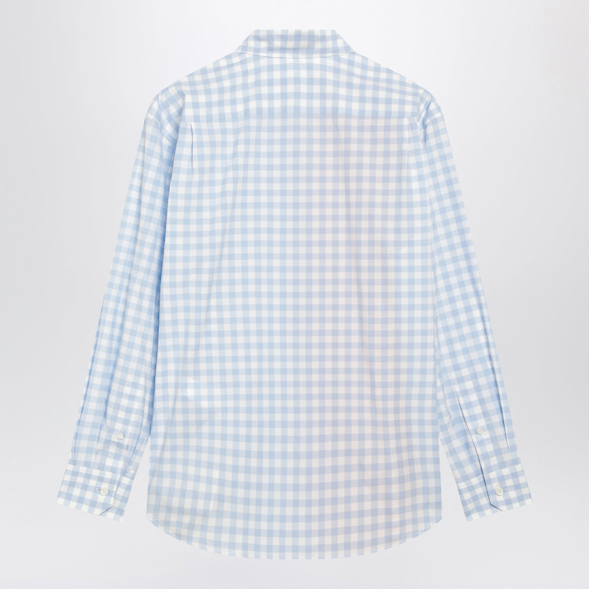Loewe Light Blue And Orange Patchwork Cotton Shirt Women LOEWE