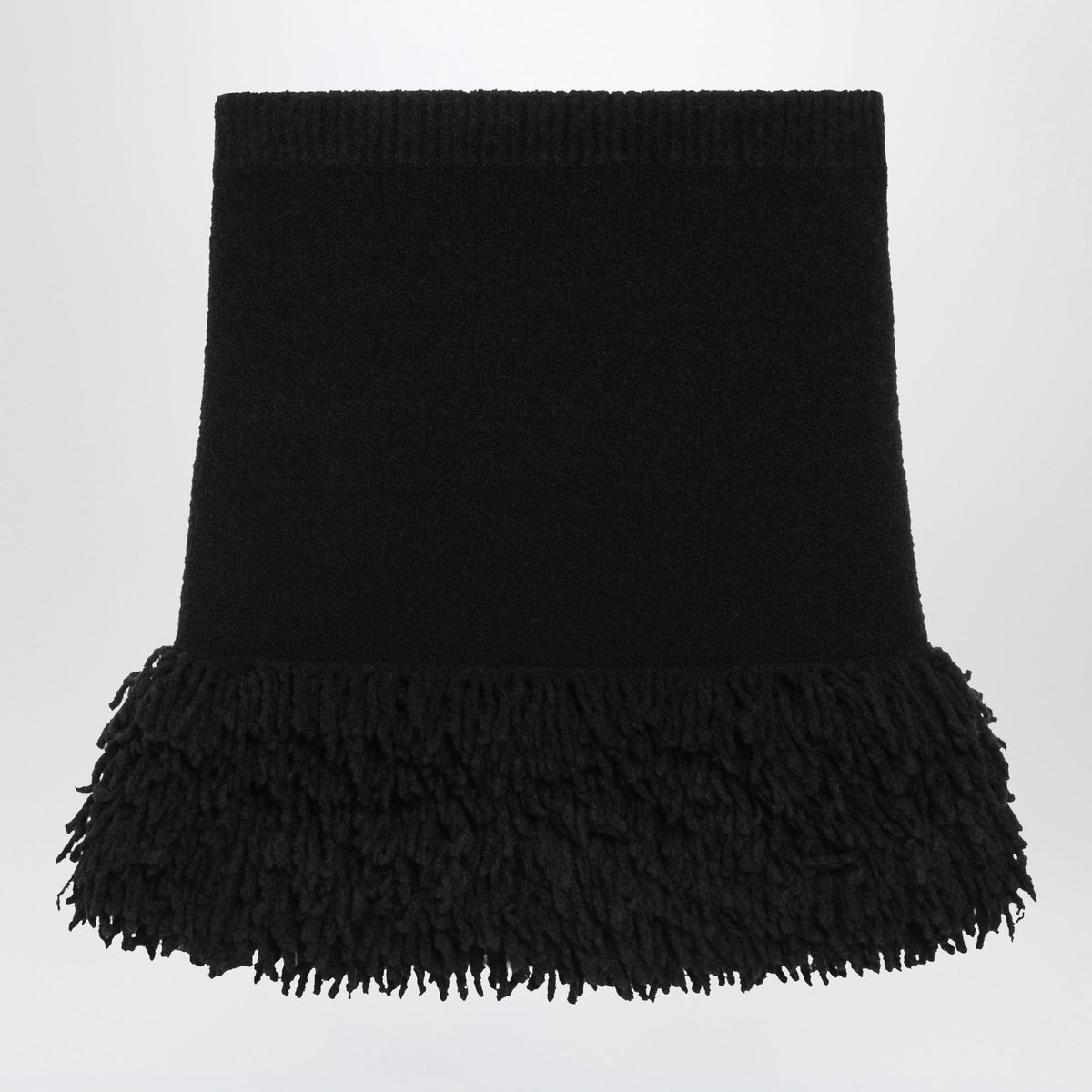 Loewe Short Black Wool Blend Skirt Women LOEWE