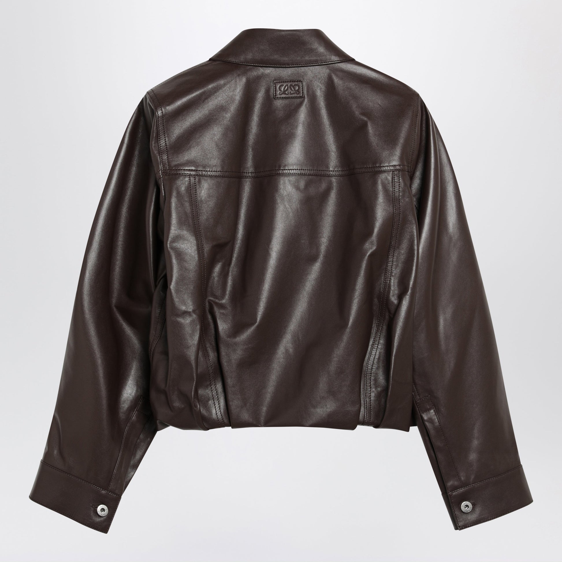 Loewe Brown Lamb Nappa Leather Jacket Women LOEWE