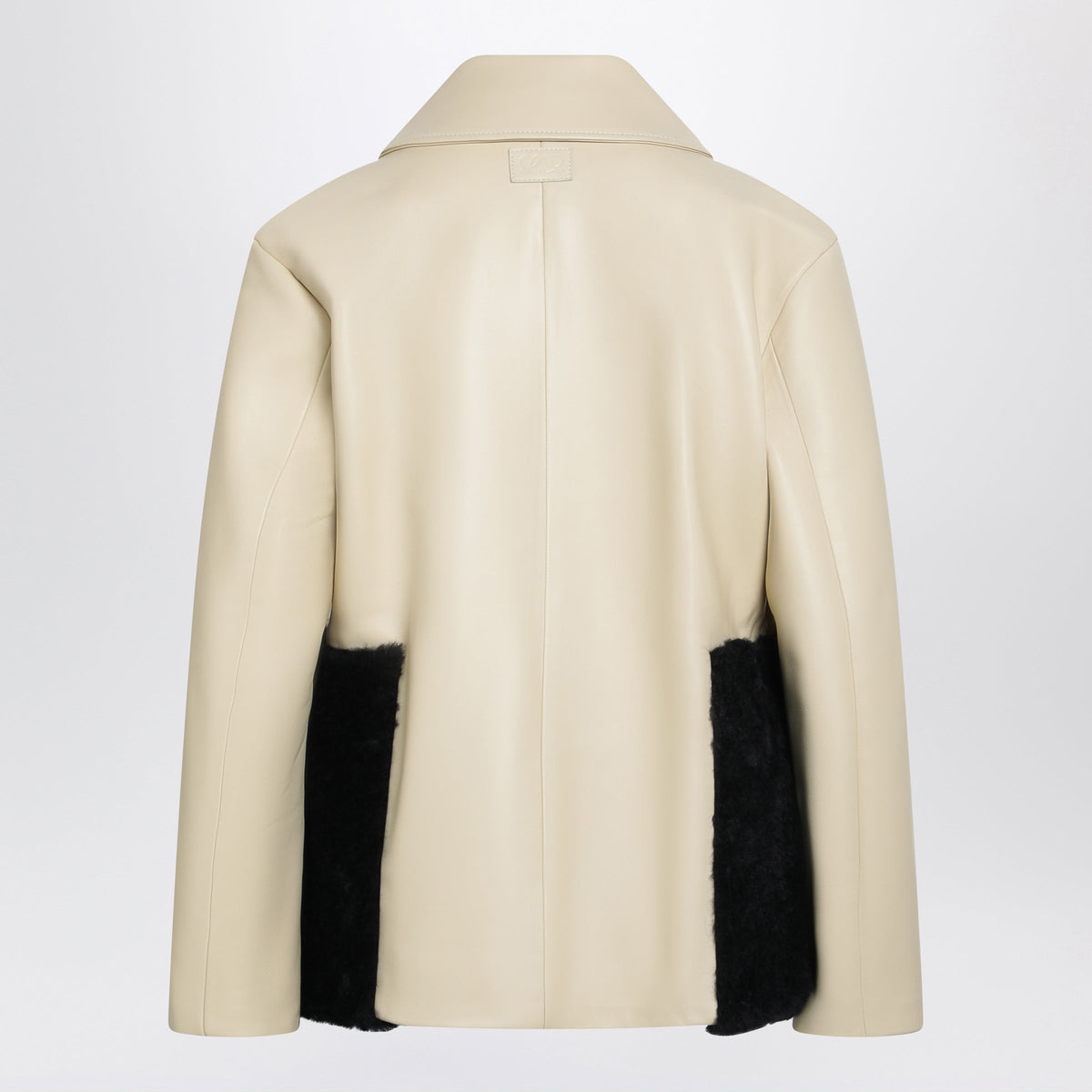 Loewe Light Yellow/Black Lambskin Nappa Leather Jacket Women LOEWE