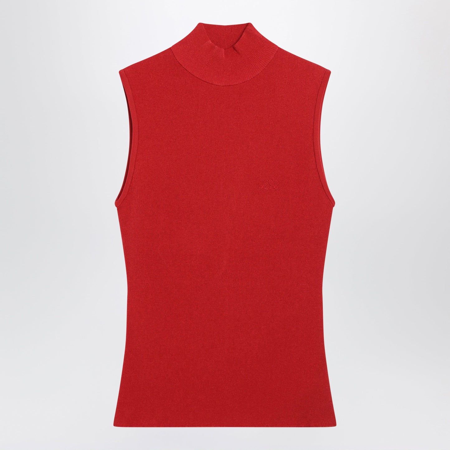 Loewe Red Viscose Blend Sleeveless Top Women LOEWE