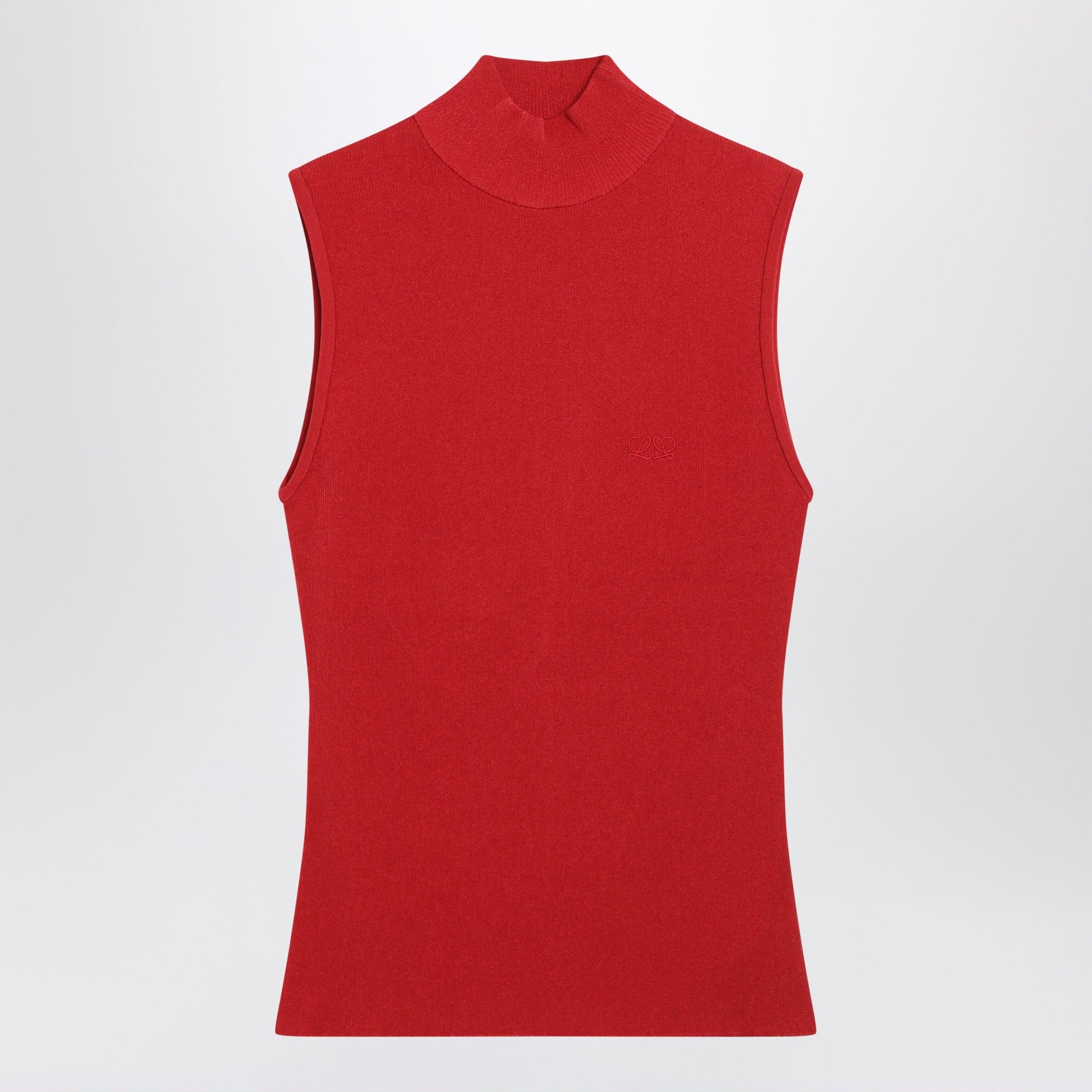 Loewe Red Viscose Blend Sleeveless Top Women LOEWE