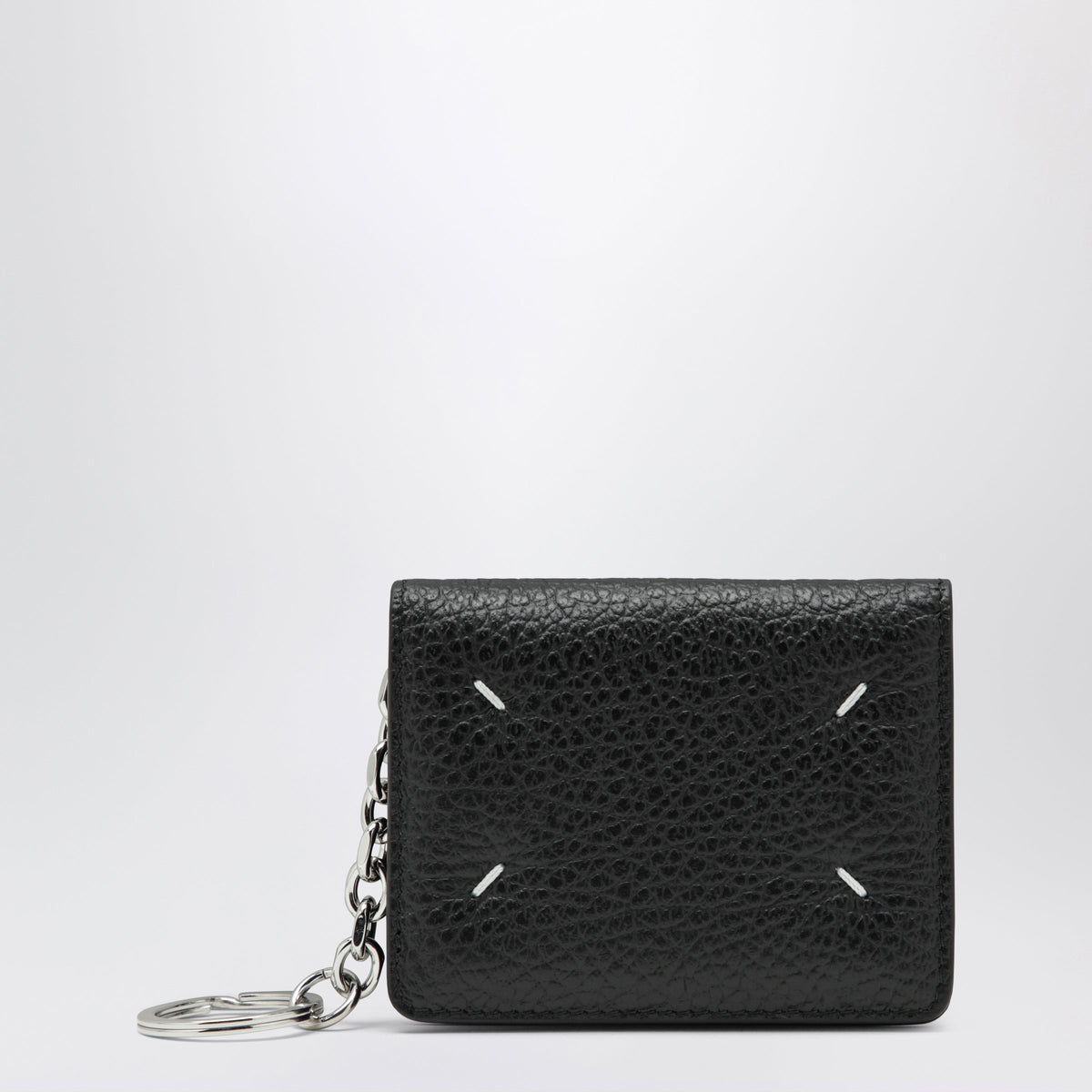 Maison Margiela Black Wallet With Key Holder In Grained Leather Men MAISON MARGIELA