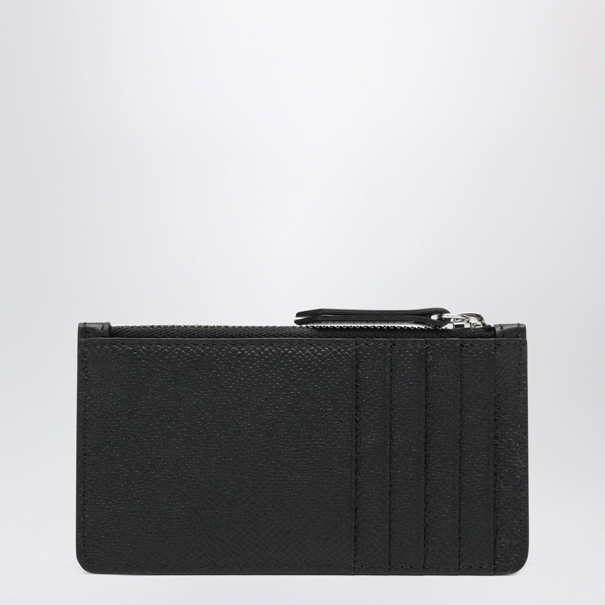 Maison Margiela Black Four Stitches Zip Card Holder Men MAISON MARGIELA