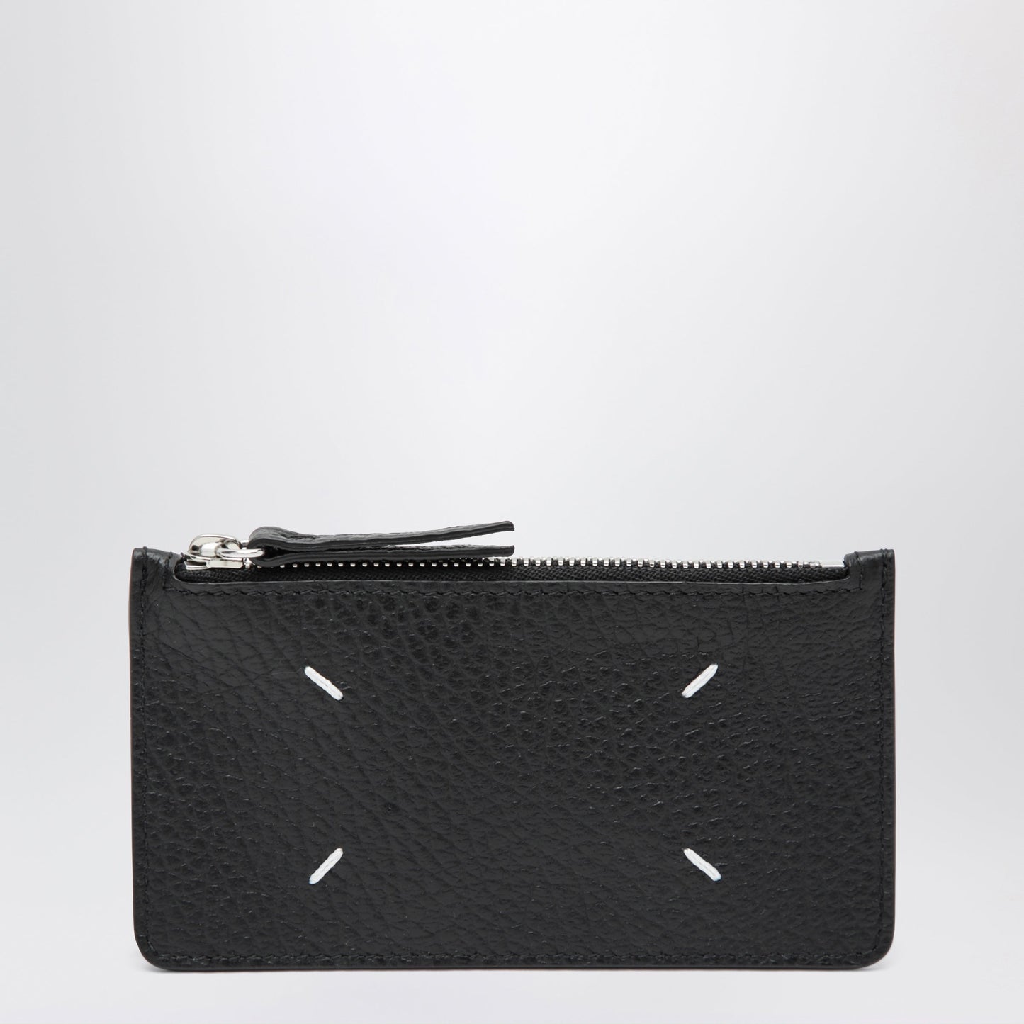 Maison Margiela Black Four Stitches Zip Cardholder Men MAISON MARGIELA